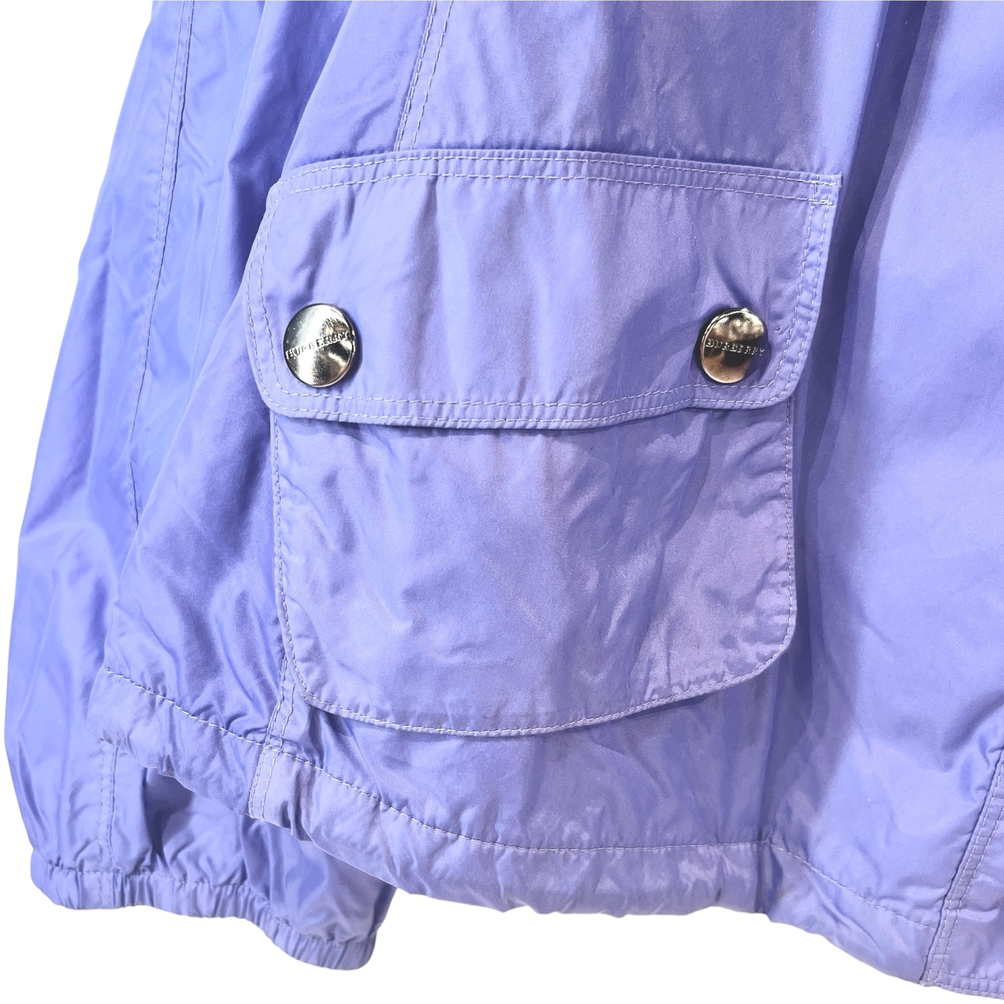 BURBERRY LONDON/Windbreaker/14/Nylon/PPL/REMOVABLE HOOD view 3