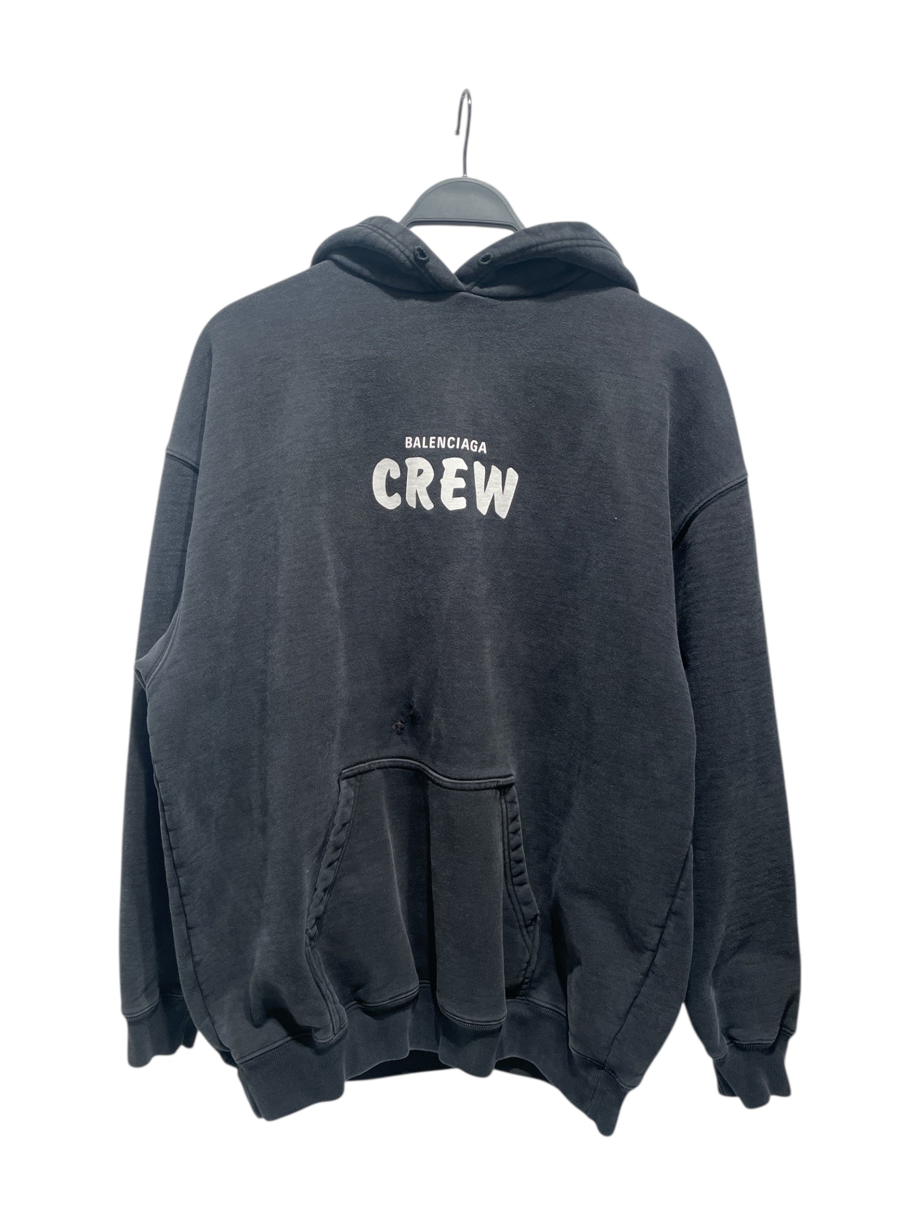 BALENCIAGA/Hoodie/M/Cotton/BLK/balenciaga crew view 1