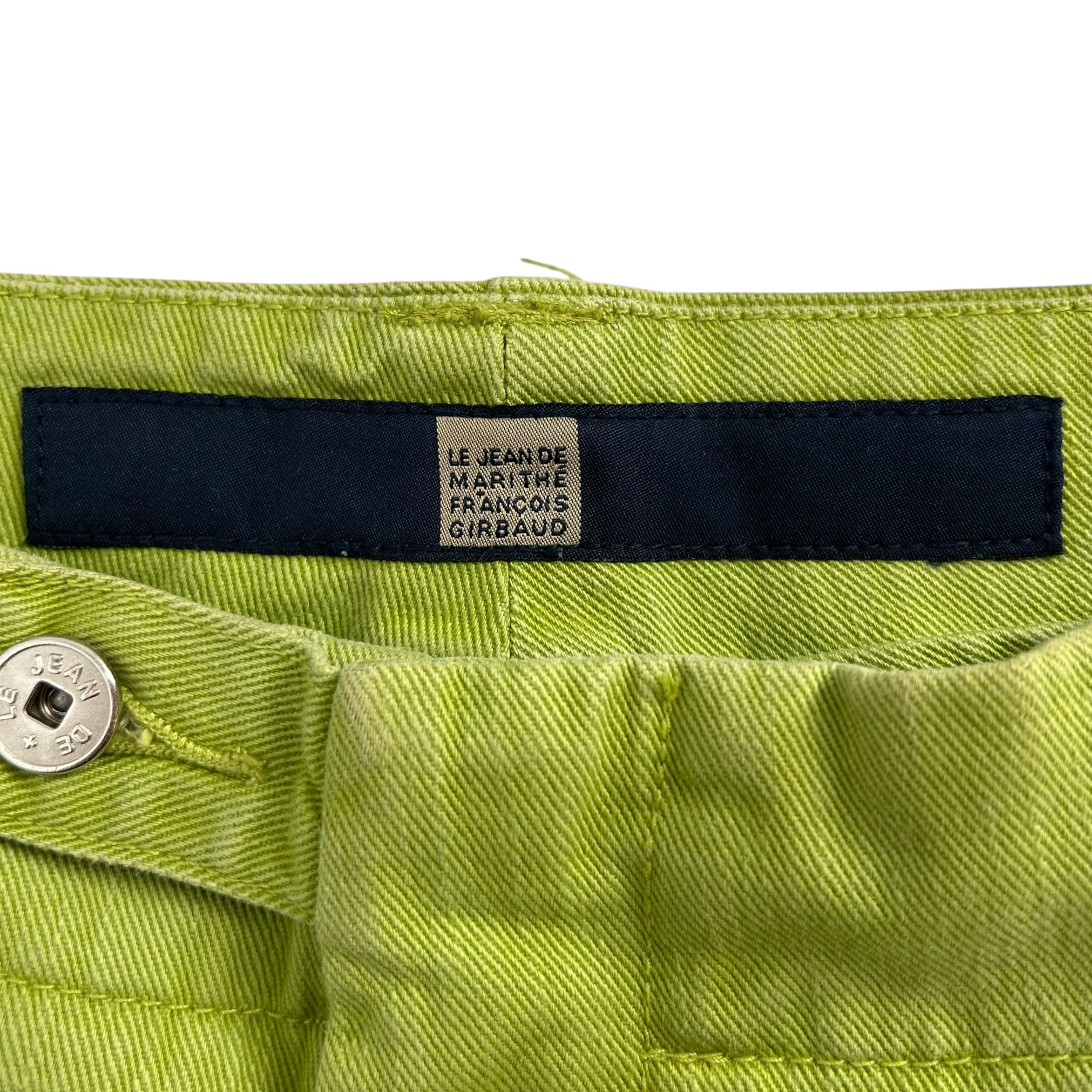 MARITHE FRANCOIS GIRBAUD/Straight Pants/36/Cotton/GRN/VELCRO STRAPS view 3
