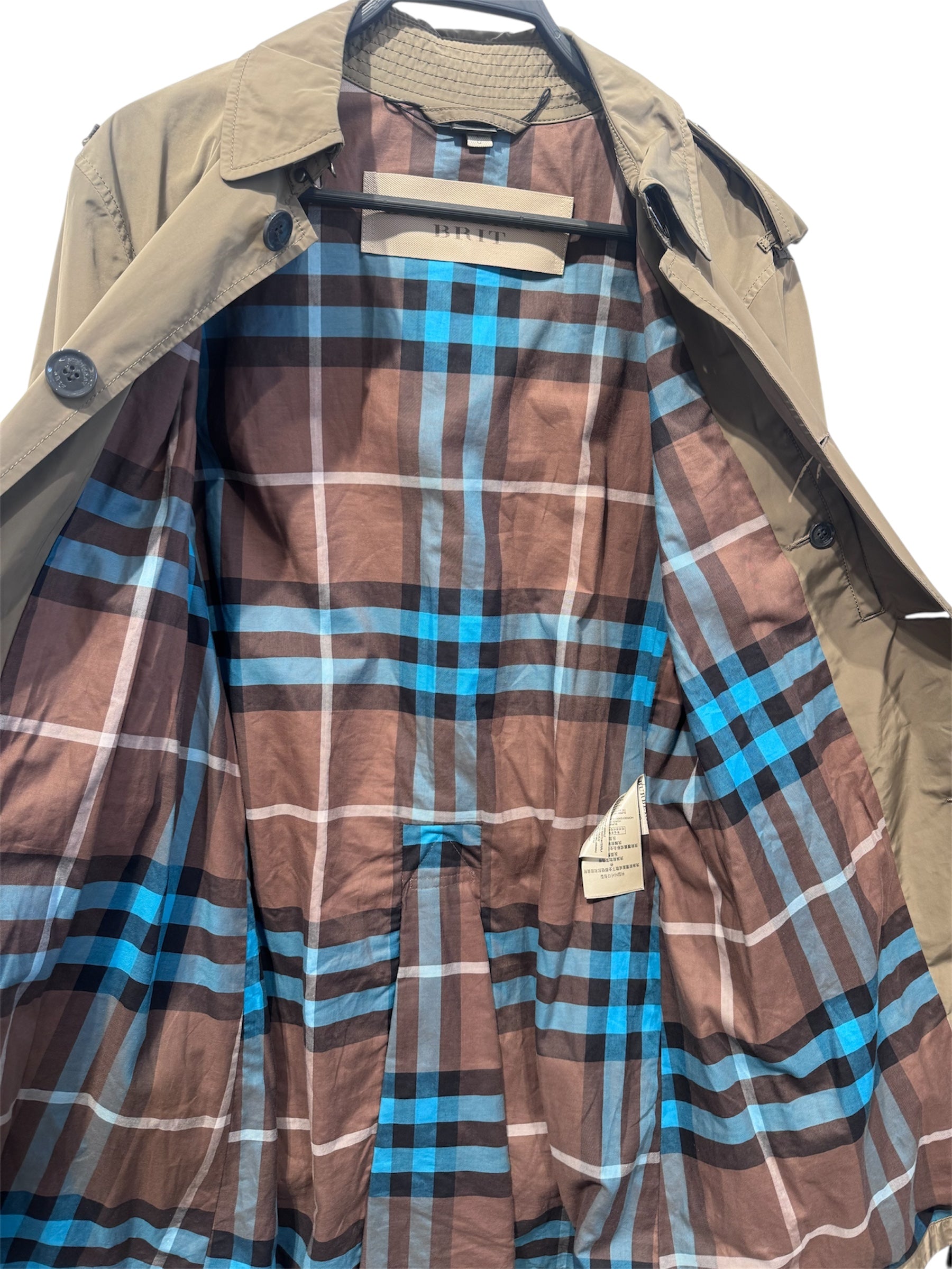 BURBERRY BRIT/Jacket/LG/Polyester/KHK/Classis Trench view 5