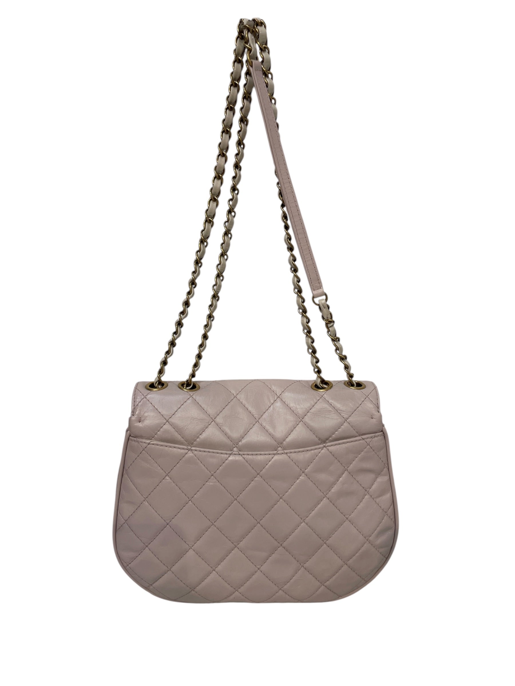 CHANEL/Cross Body Bag/Leather/Pink/A94758 quilted view 2