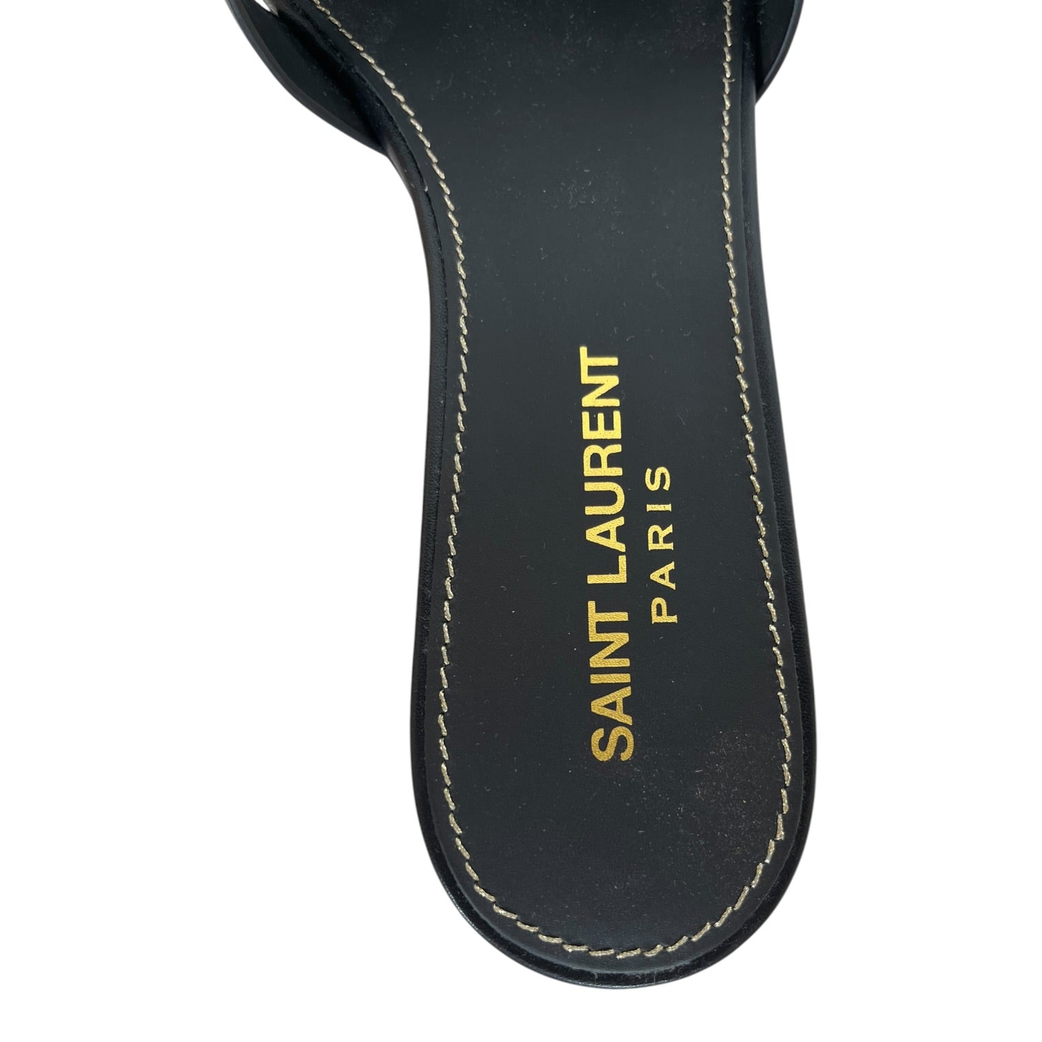SAINT LAURENT/Sandals/EU 36.5/Leather/BLK/Saint Laurent Sandal view 3
