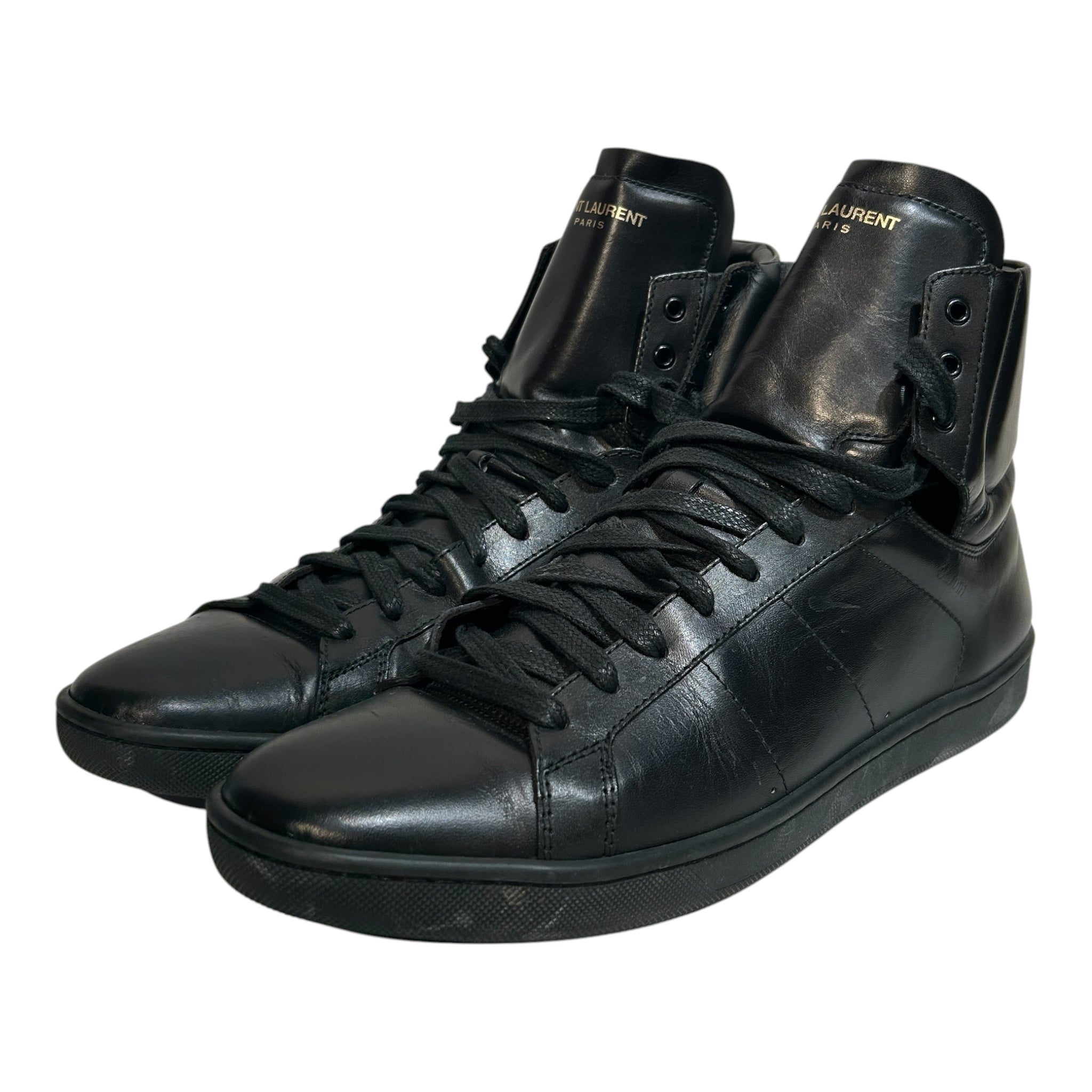 SAINT LAURENT/Hi-Sneakers/EU 41/Leather/BLK/COURT CLASSIC view 1