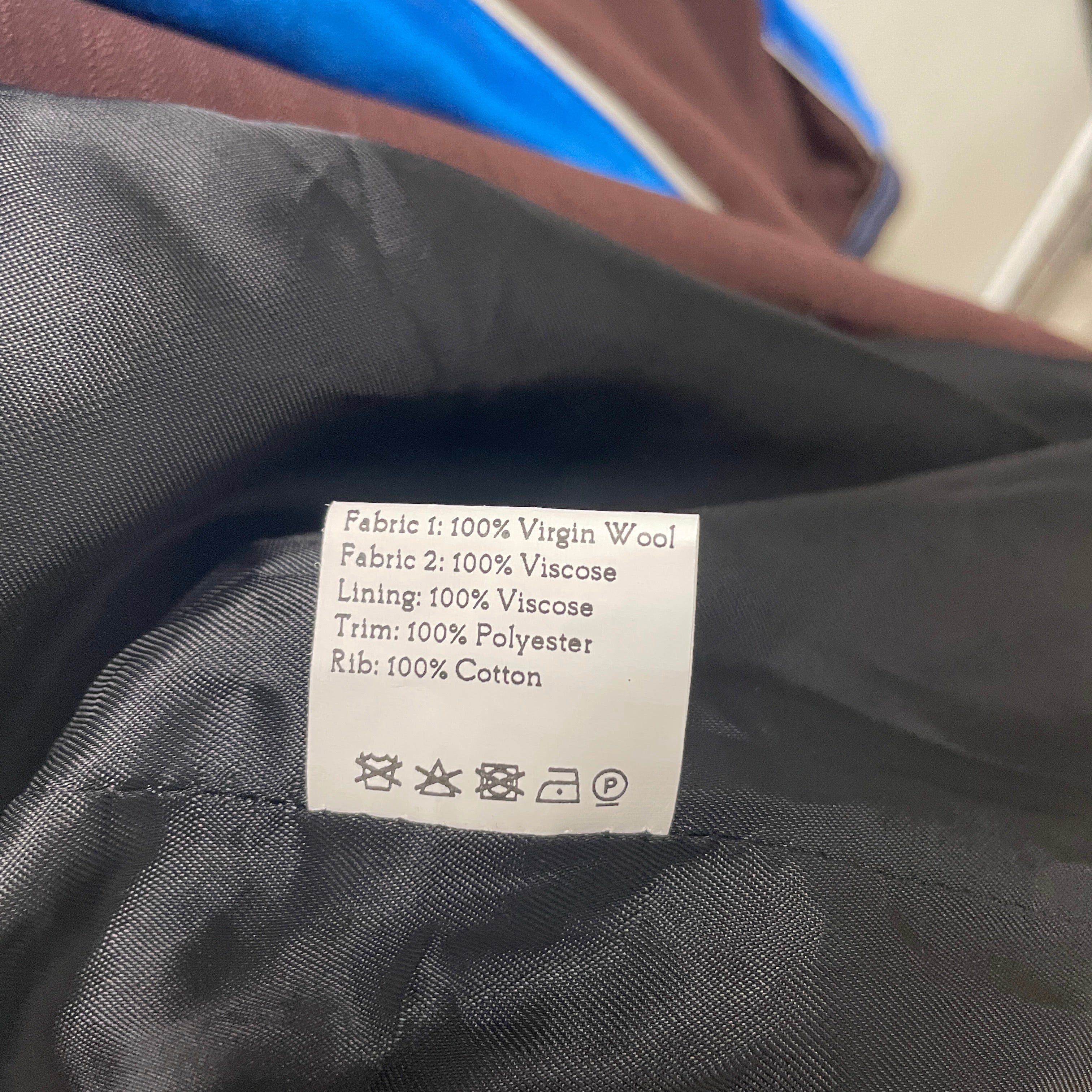 WALES BONNER/Jacket/54/Silk/BRW/COURAGE JCKT/ BLU ACCENTS view 5