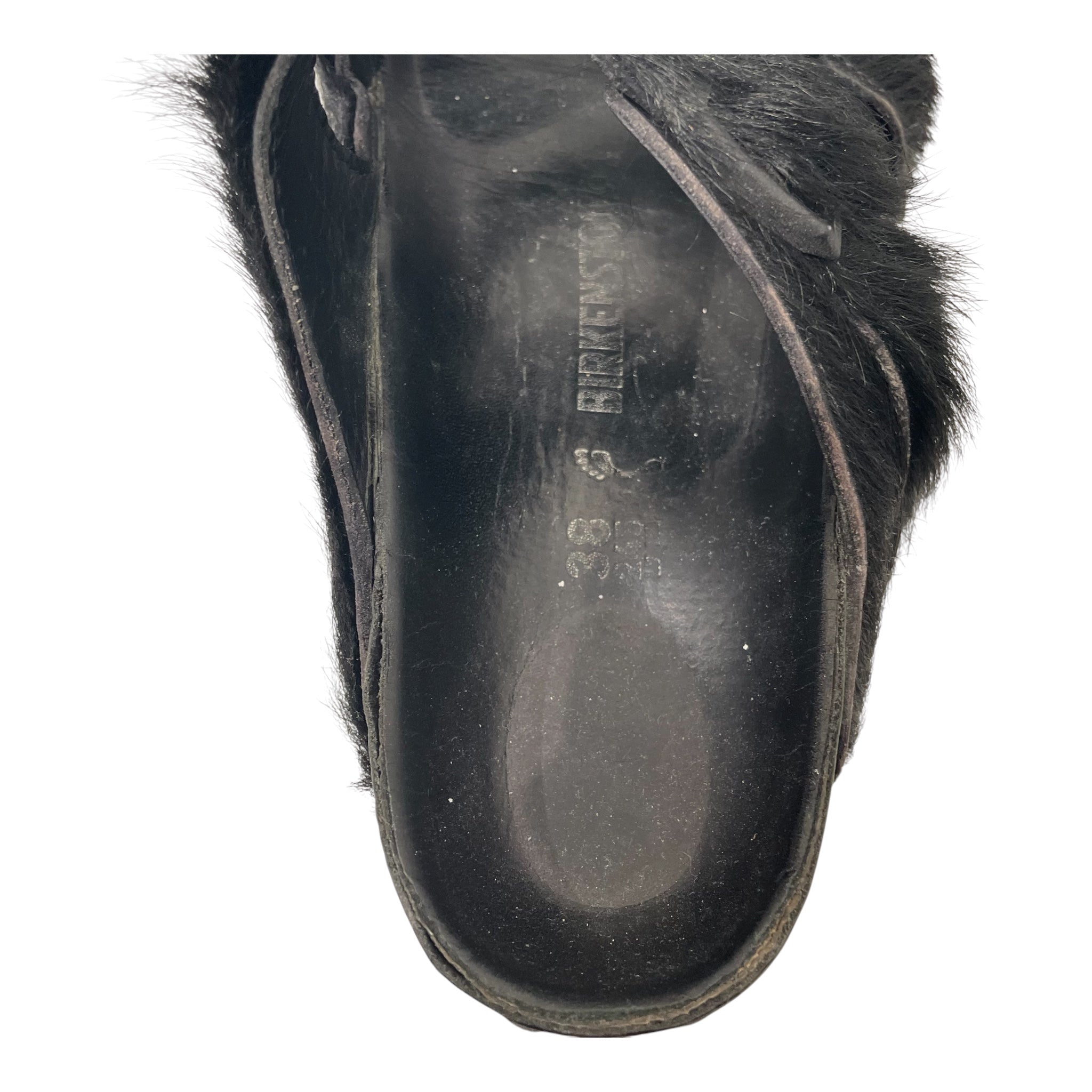 BIRKENSTOCK/Rick Owens/Sandals/EU 38/Fur/BLK/fur sandals view 4