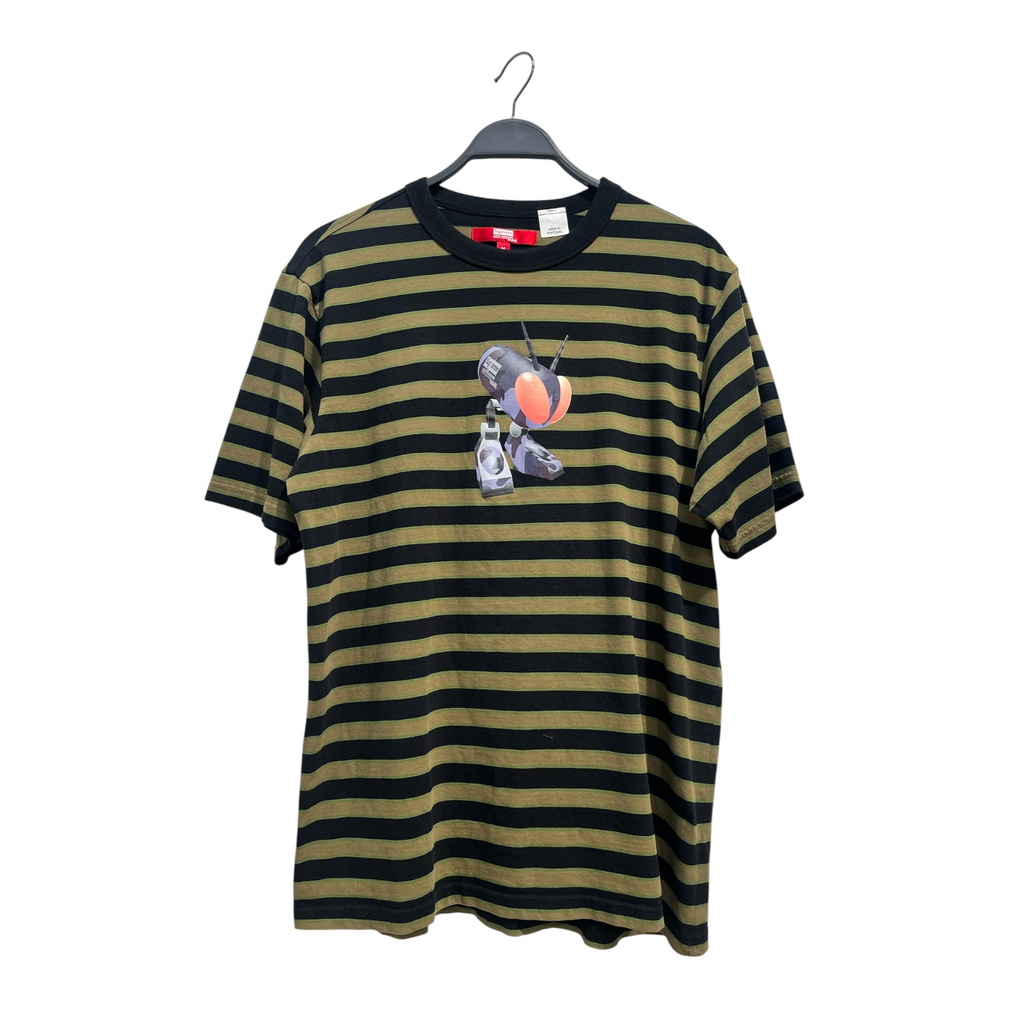 Supreme/JUNYA WATANABE COMME des GARCONS/T-Shirt/L/Cotton/GRN/Stripe/OVERSIZED view 1