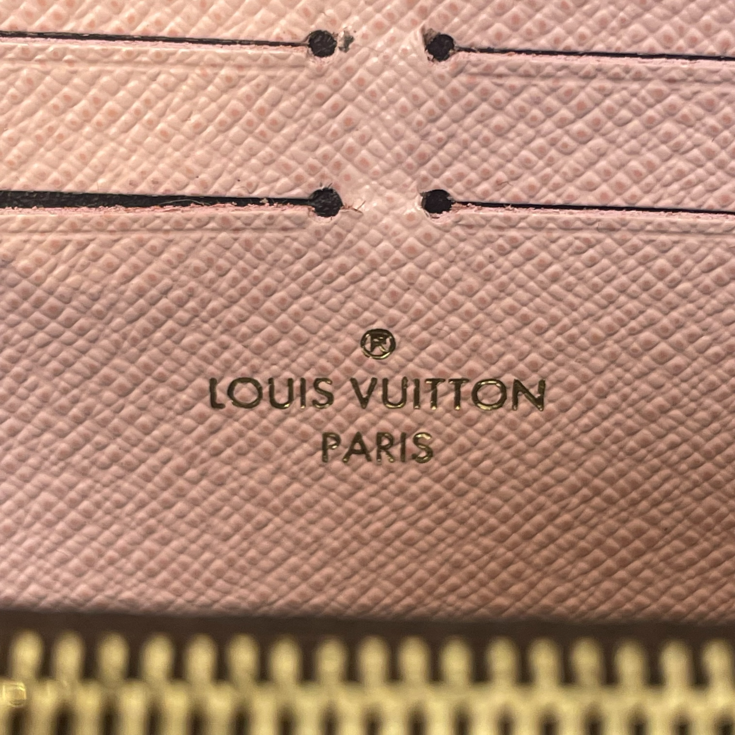 LOUIS VUITTON/Long Wallet/Monogram/Leather/PNK/L's/clemence ballerine pink view 5