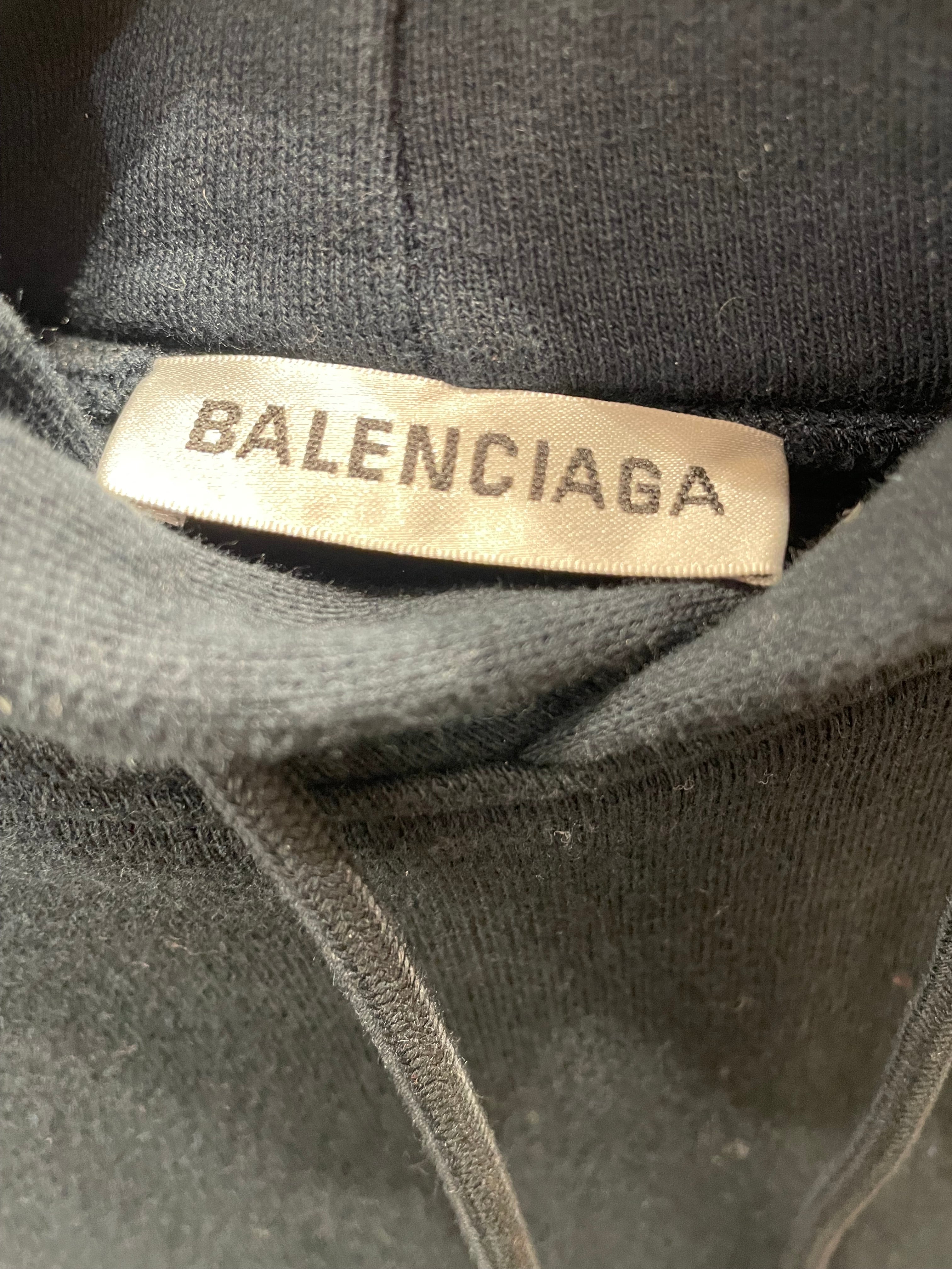 BALENCIAGA/Hoodie/M/Cotton/NVY/Oversize/1917 view 3