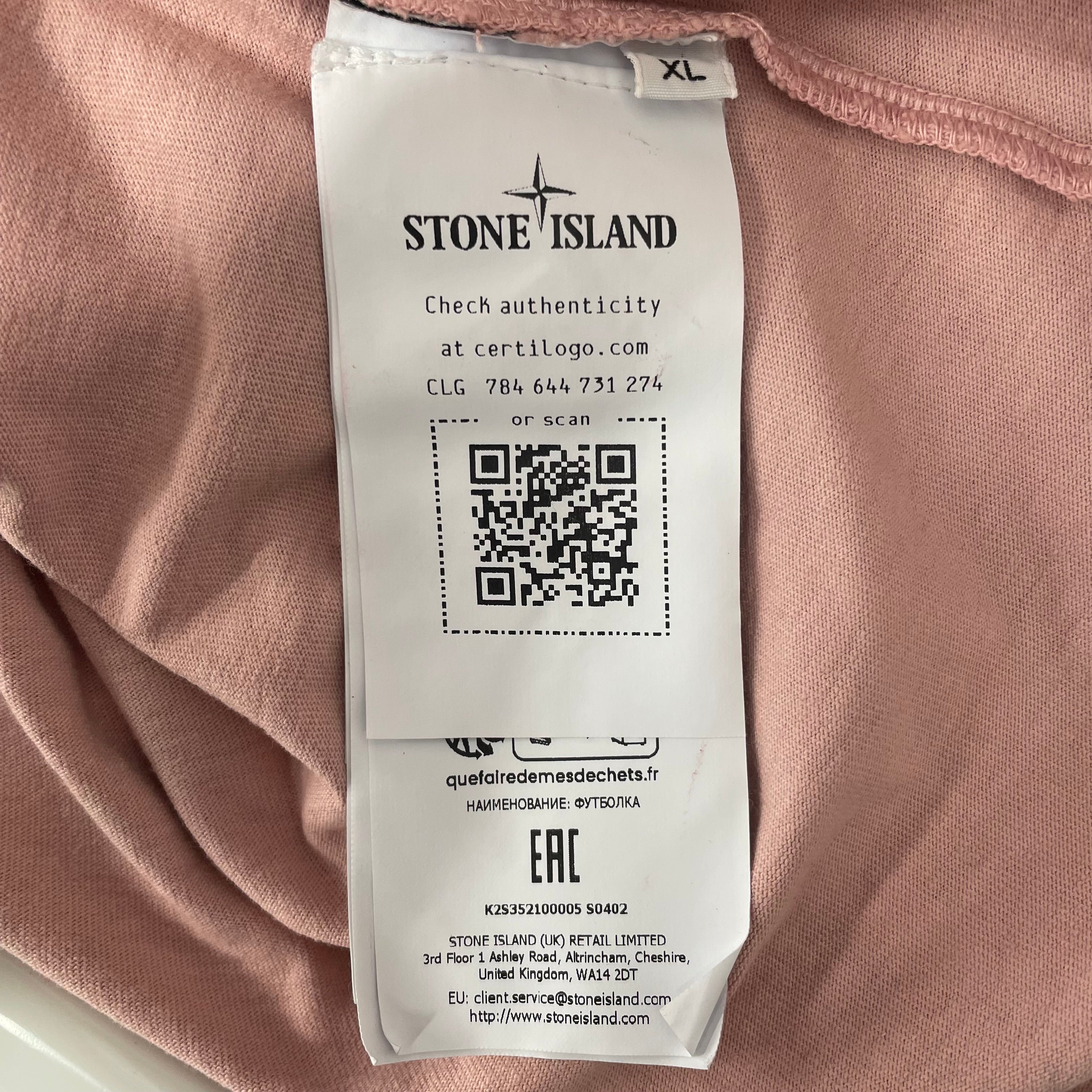 STONE ISLAND/T-Shirt/XL/Cotton/PNK/All Over Print/FRIEZE  TEE view 4