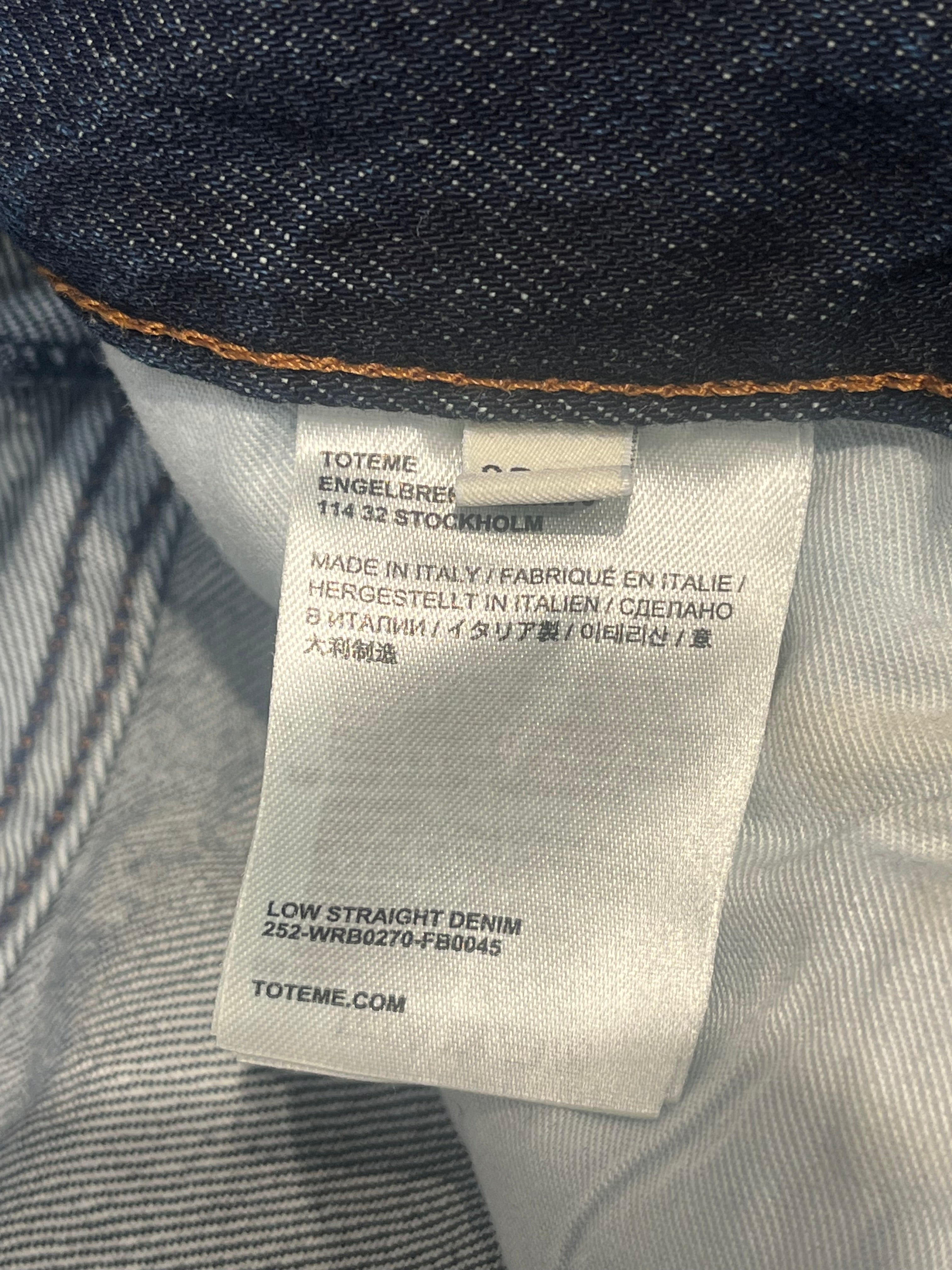 TOTEME/Straight Pants/25/Cotton/BLU/DARK BLUE STRAIGHT PANTS view 5