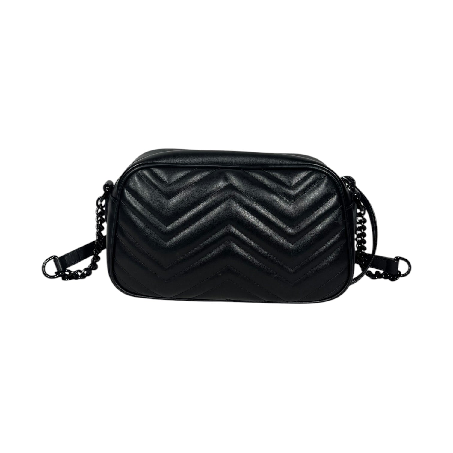 GUCCI/Cross Body Bag/Leather/BLK/marmont view 2