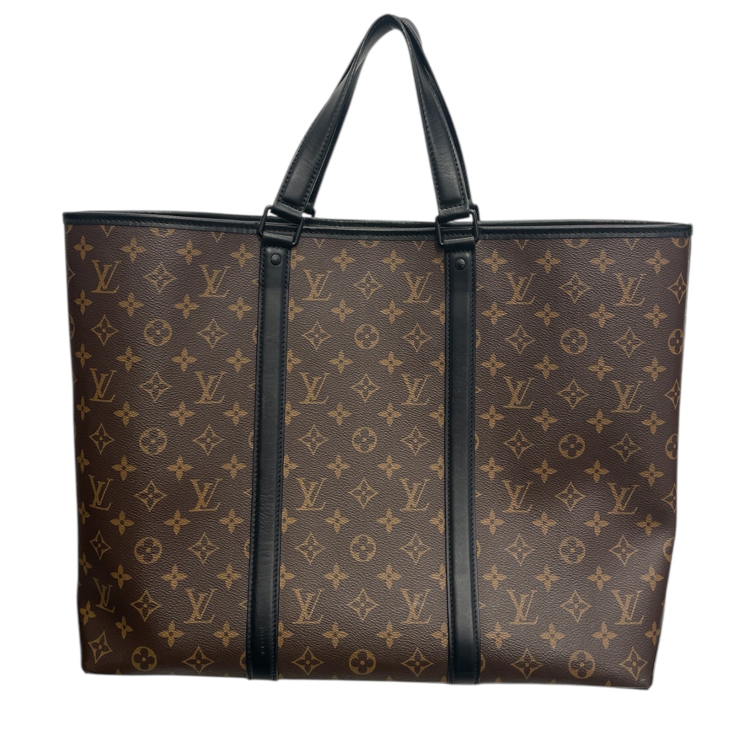 LOUIS VUITTON/Cross Body Bag/Monogram/Leather/BRW/MACASSAR WEEKEND BAG view 1