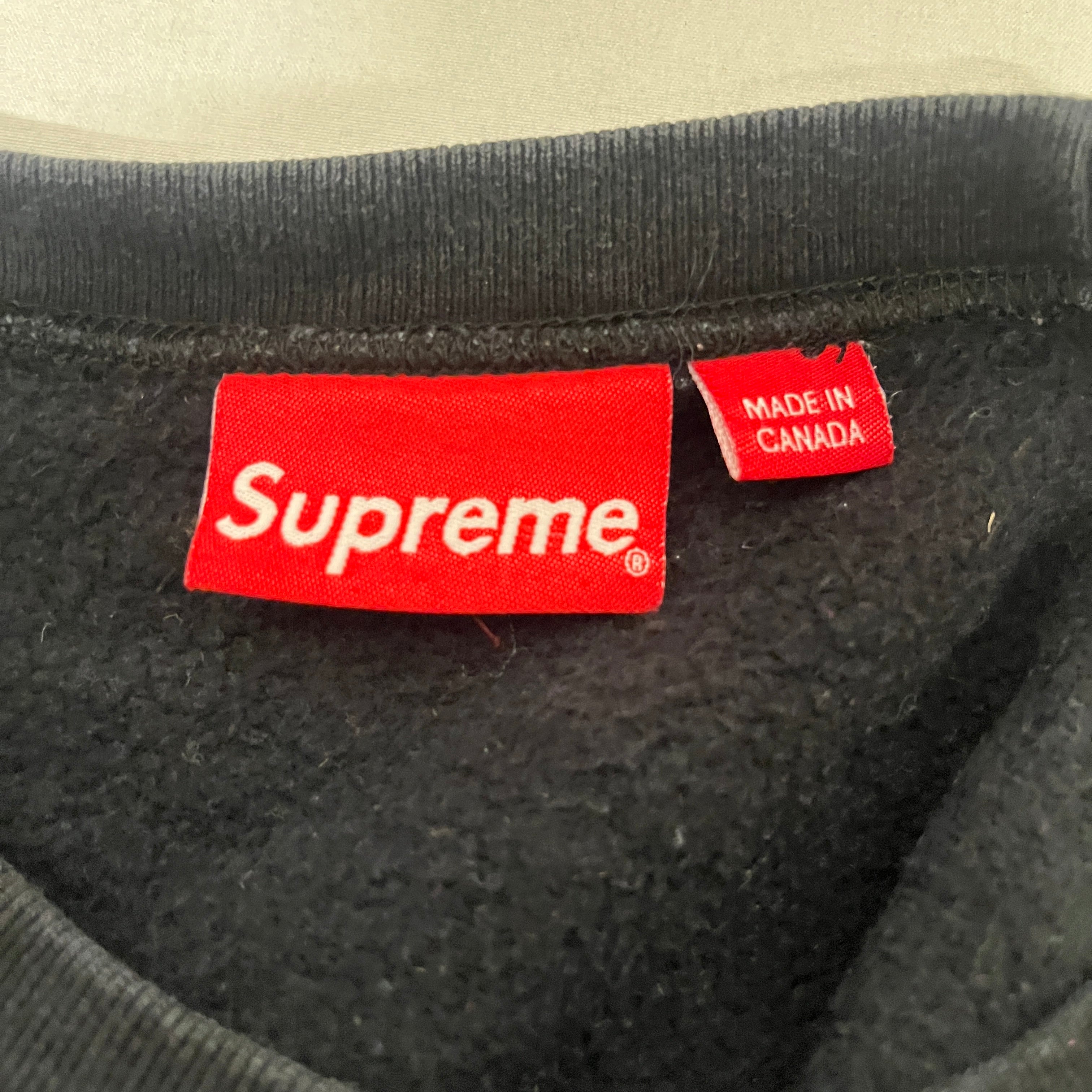 Supreme/Sweatshirt/M/Cotton/BLK/KANJI LOGO CREWNECK view 3