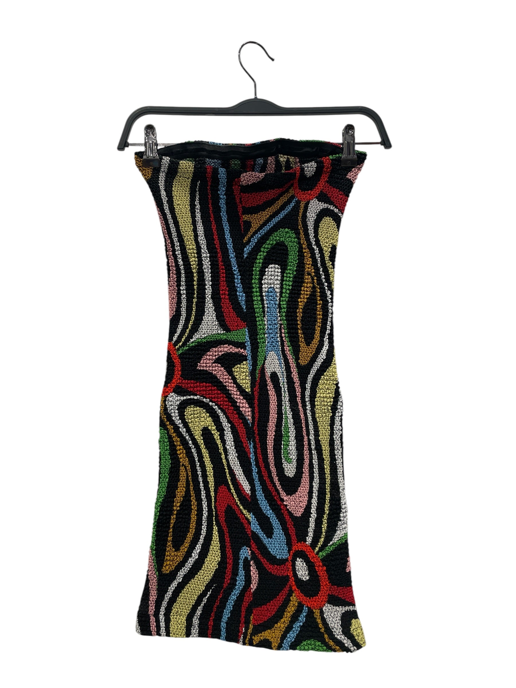 EMILIO PUCCI/SL Dress/M/All Over Print/Polyester/MLT/Mini Length/SMOCKED RAINBOW PRINT view 2