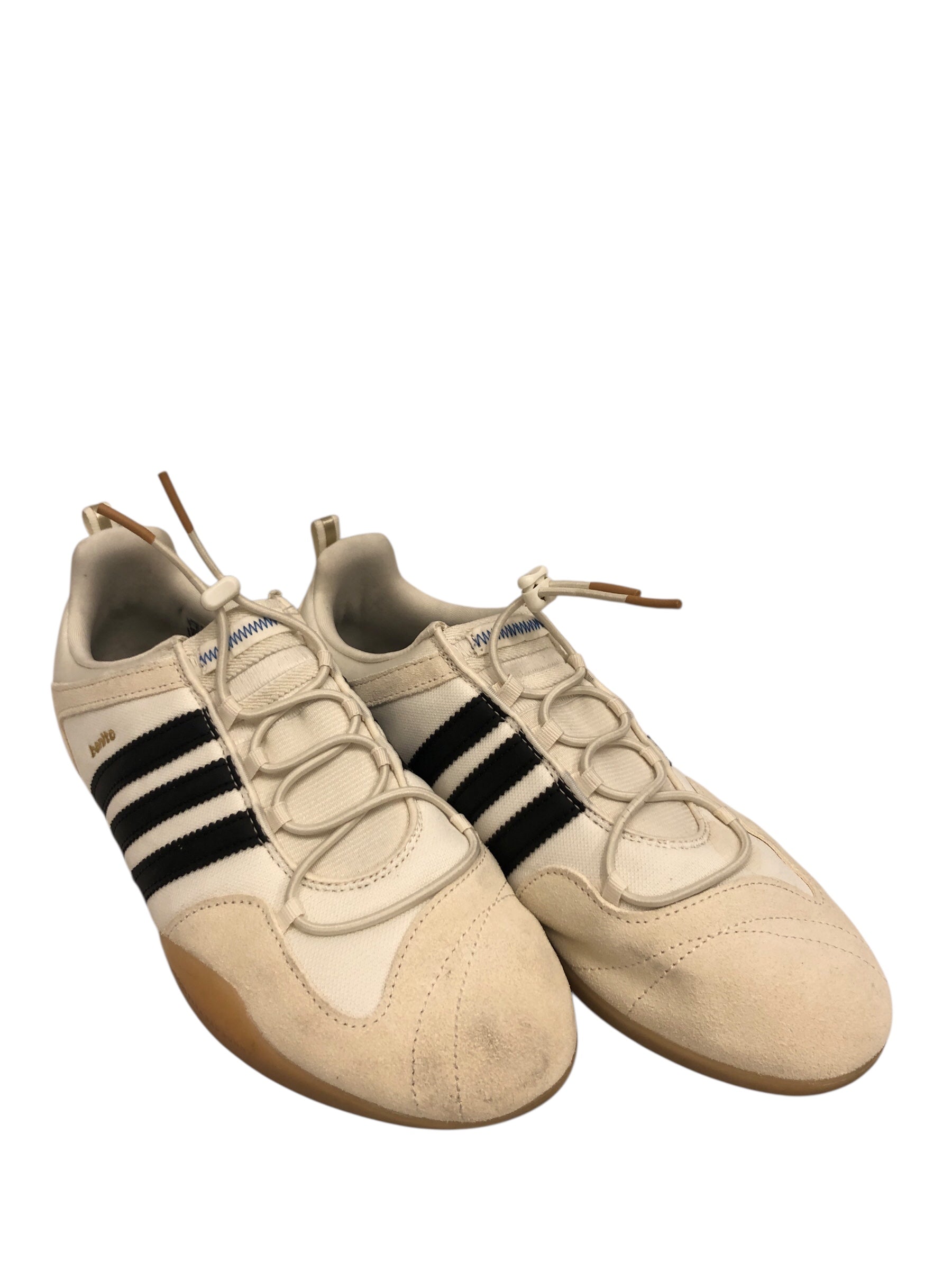 adidas/Low-Sneakers/US 9.5/Stripe/Polyester/WHT/Benito view 1