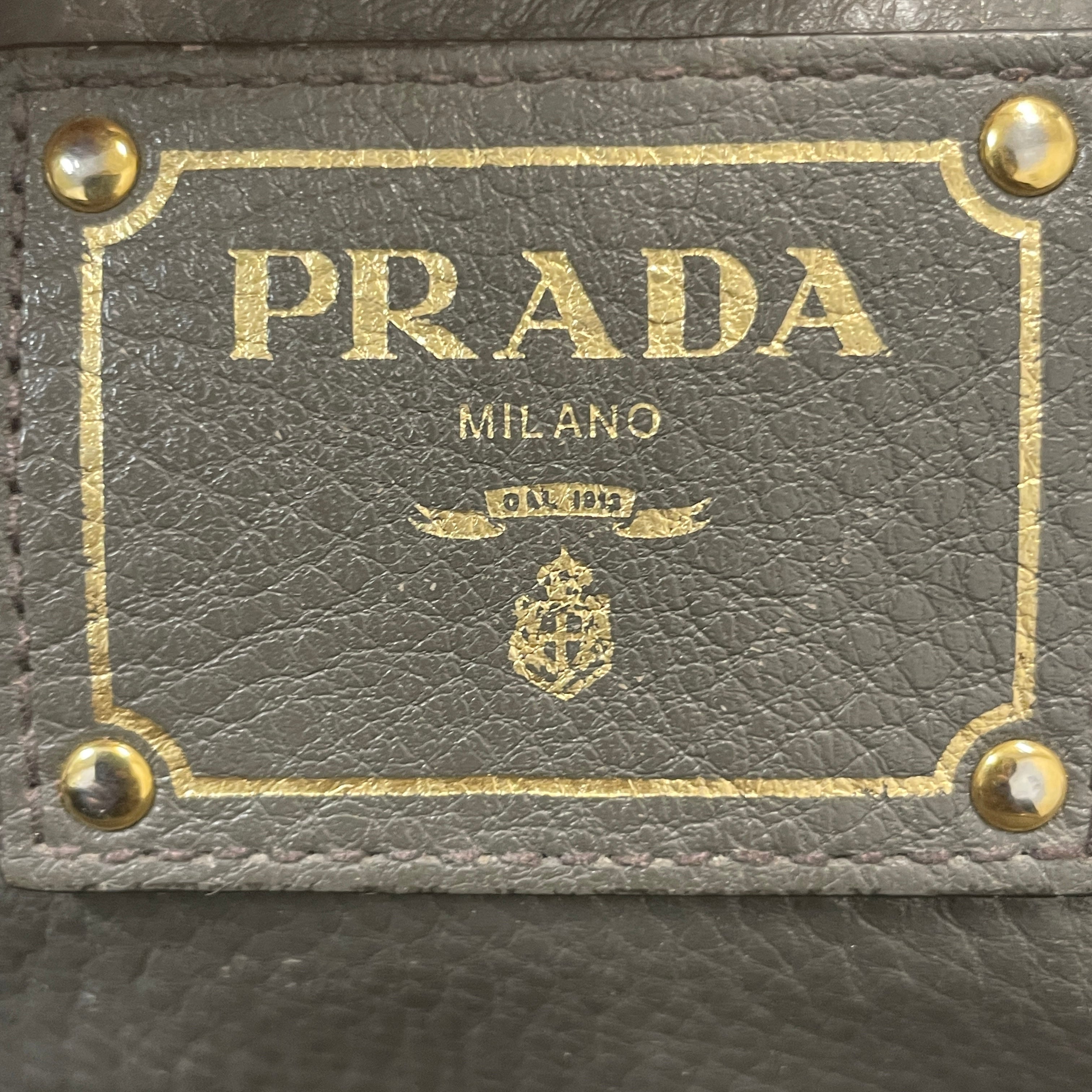 PRADA/Hand Bag/Leather/GRY/SAFFIANO LEATHER BAG view 4
