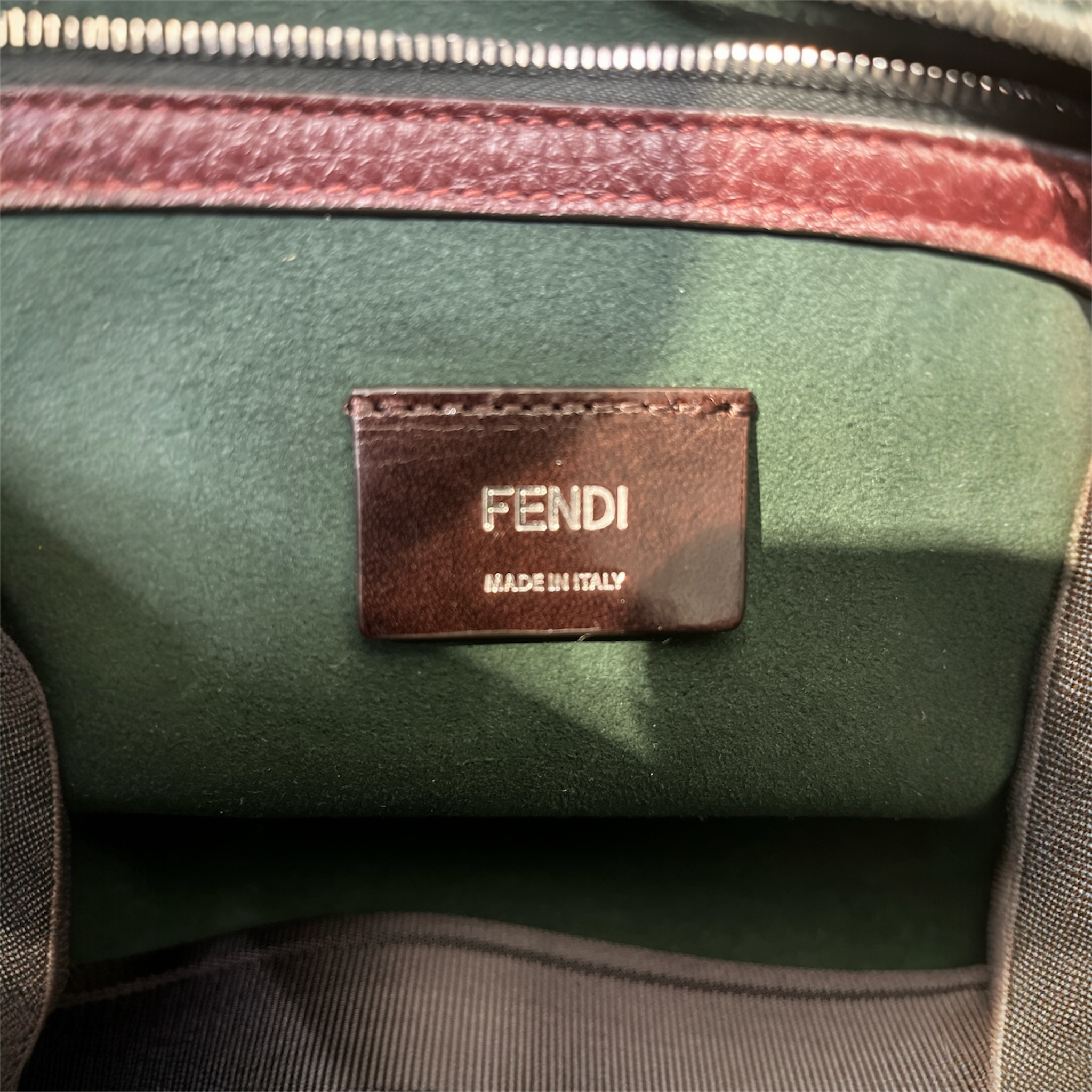 FENDI/Tote Bag/Leather/BRD/PEEKABO TOTE BURGUNDY view 5