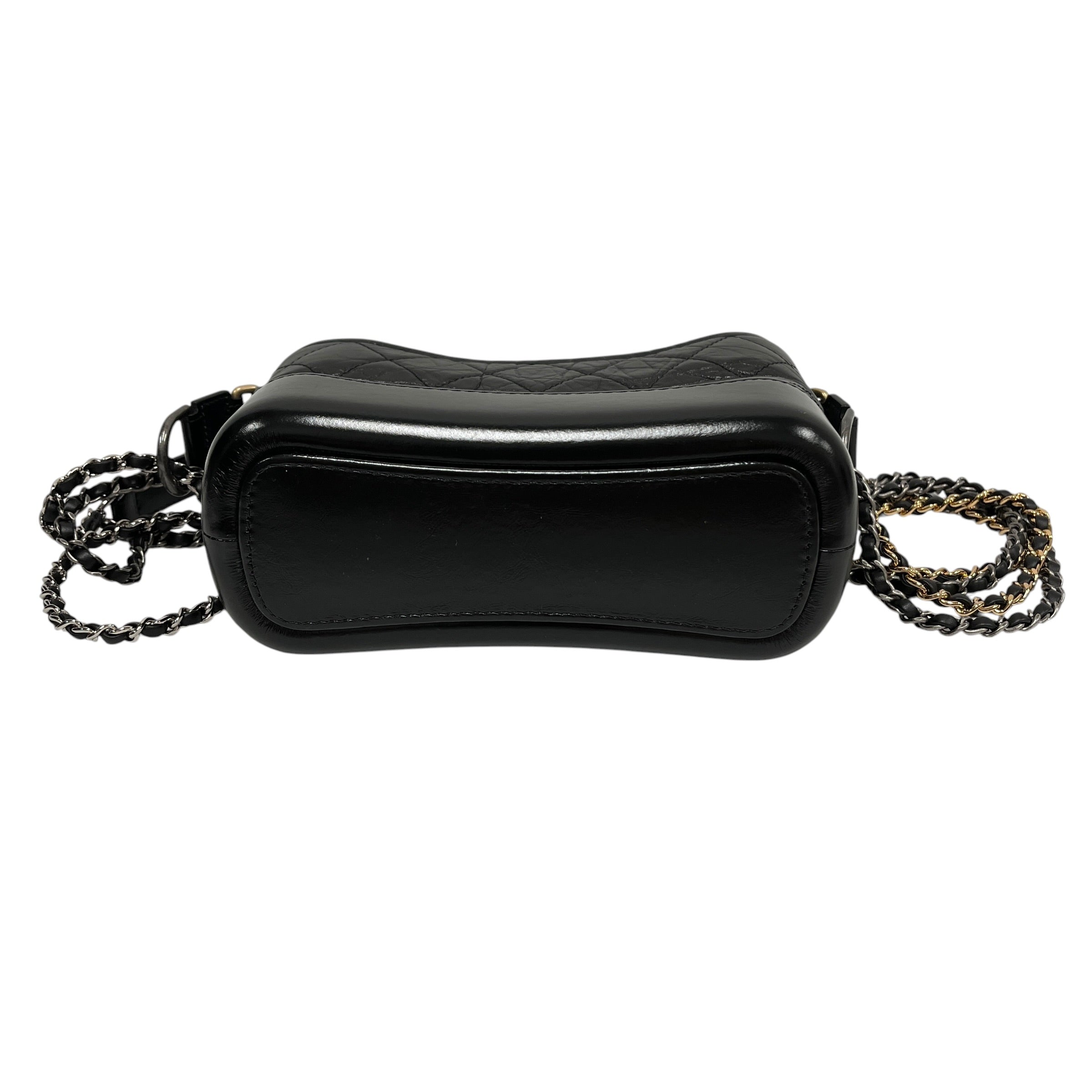 CHANEL/Cross Body Bag/Leather/BLK/ view 3