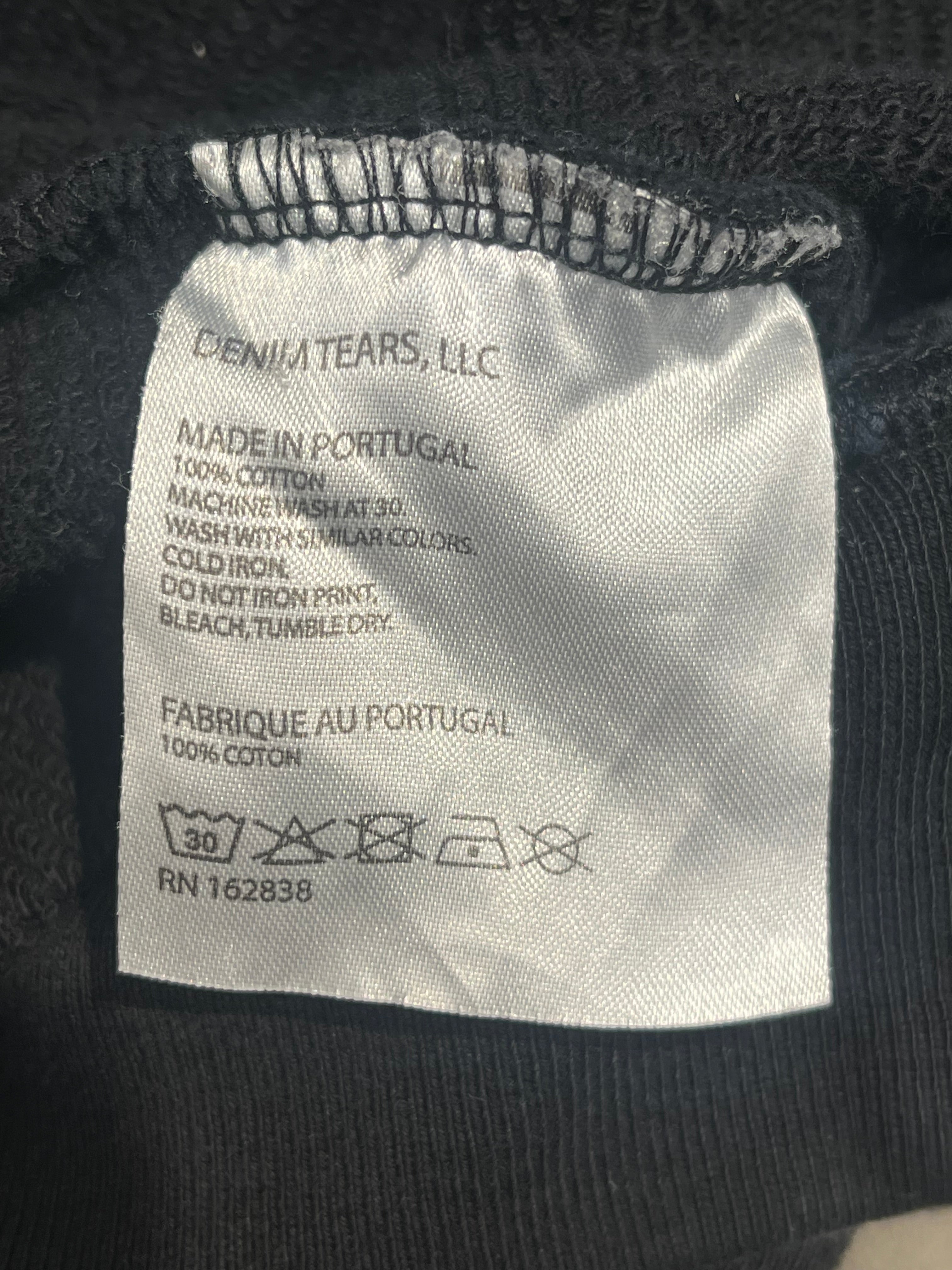 DENIM TEARS/Hoodie/LG/Cotton/BLK/ view 7
