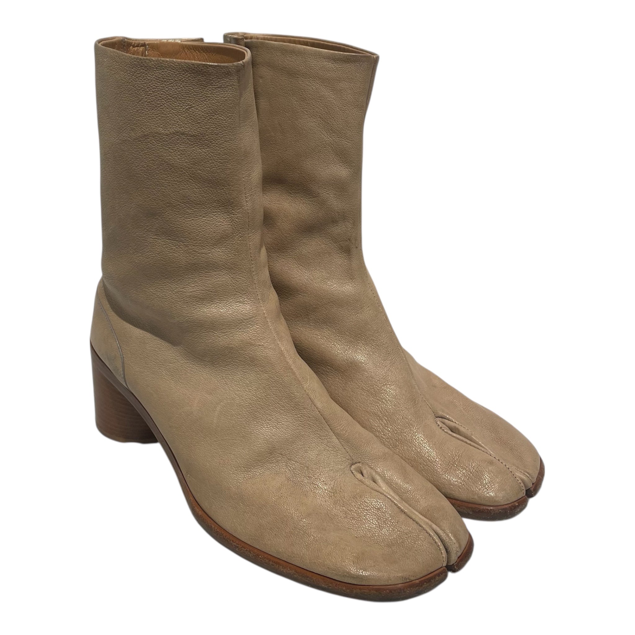 Maison Margiela/Boots/EU 43/Leather/BEG/Tabi Boot view 1