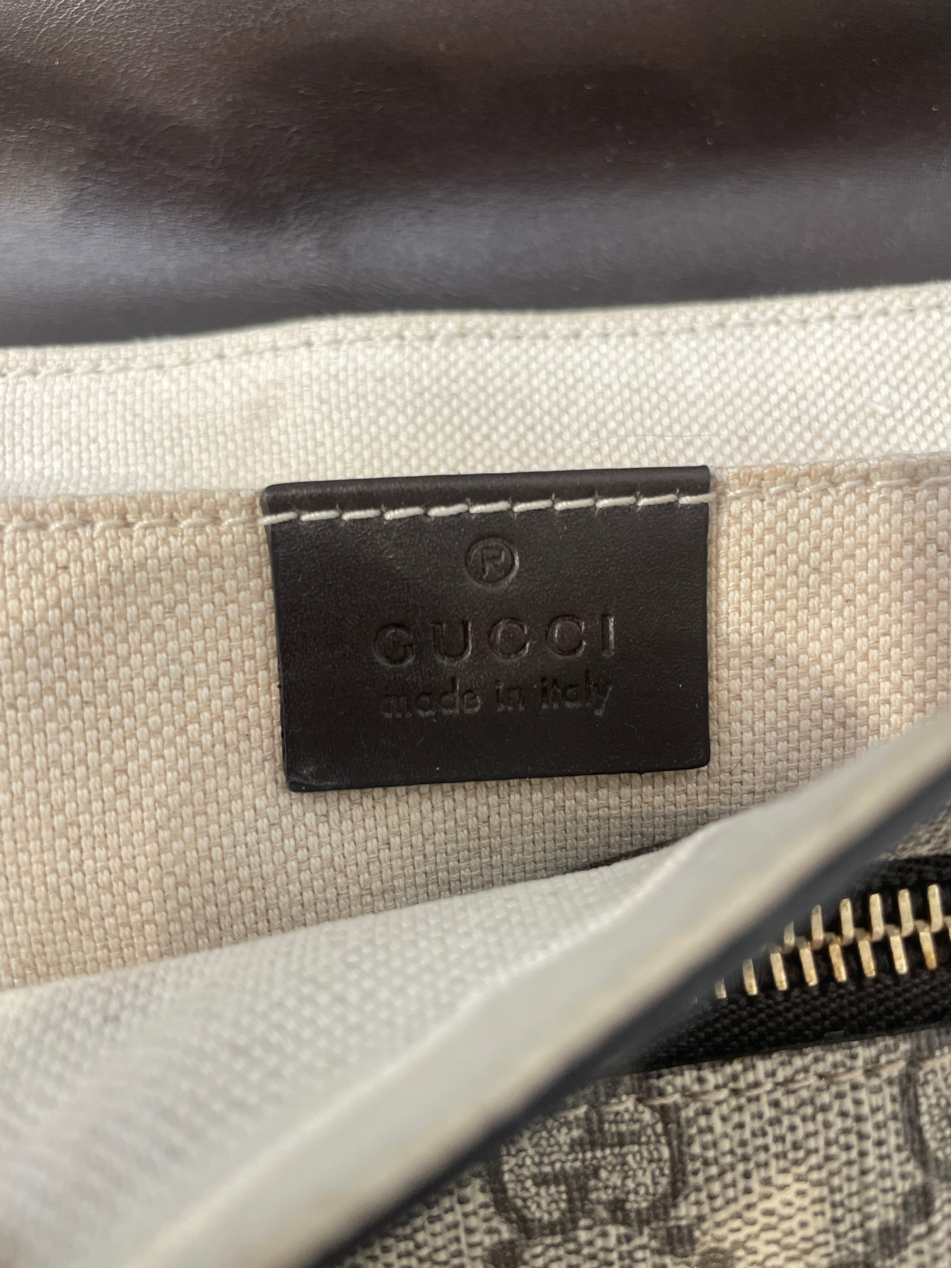 GUCCI/Clutch Bag/Monogram/KHK/Supreme Envelope view 5