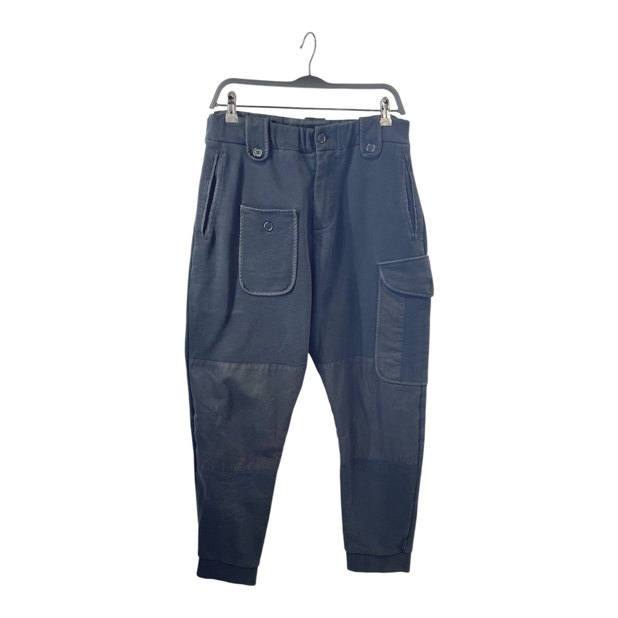 Alexander McQueen/Pants/M/Cotton/BLK/Joggers/All Over Print/AMQ BACK PATCH view 1