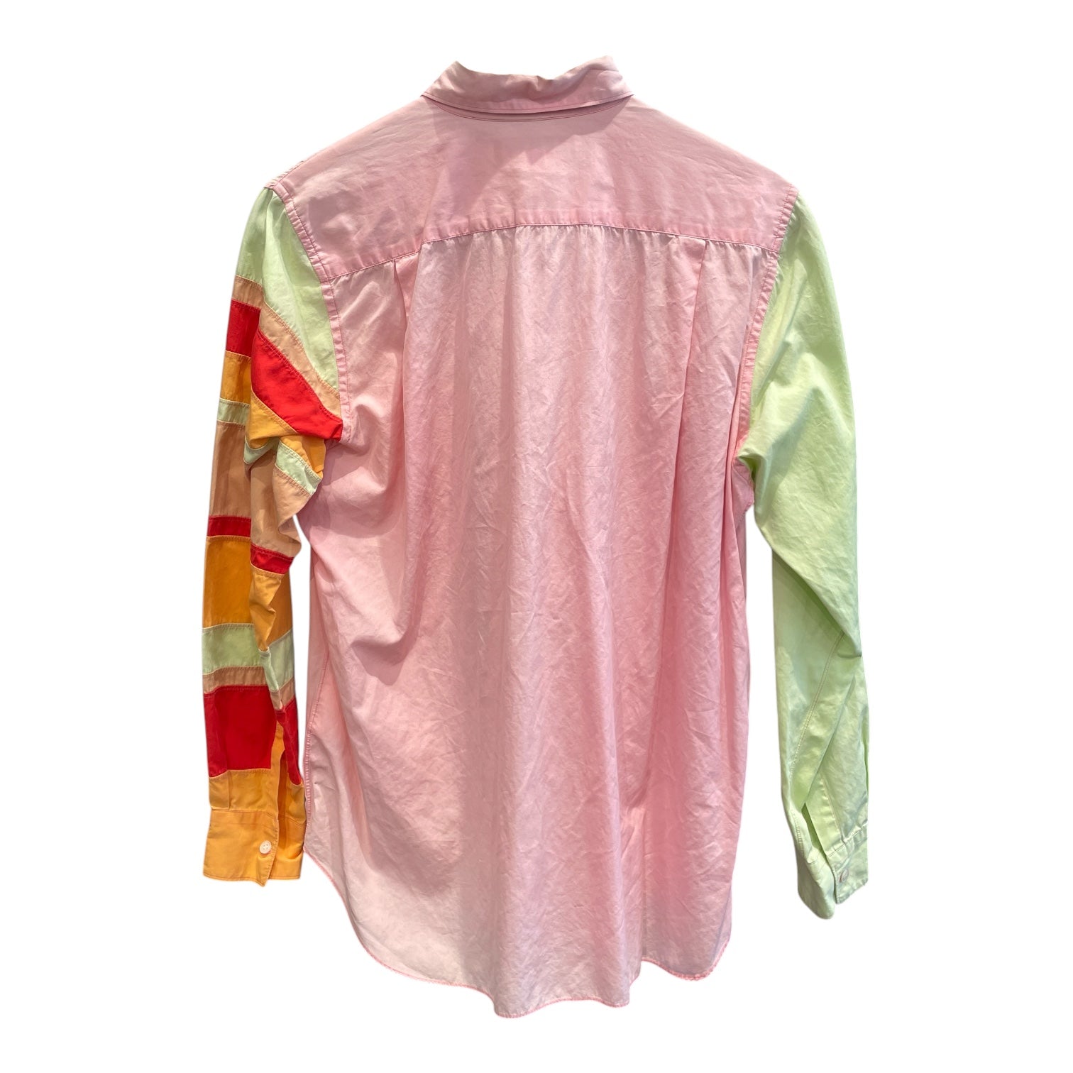 COMME des GARCONS/LS Shirt/M/Cotton/PNK/patchwork colors view 2