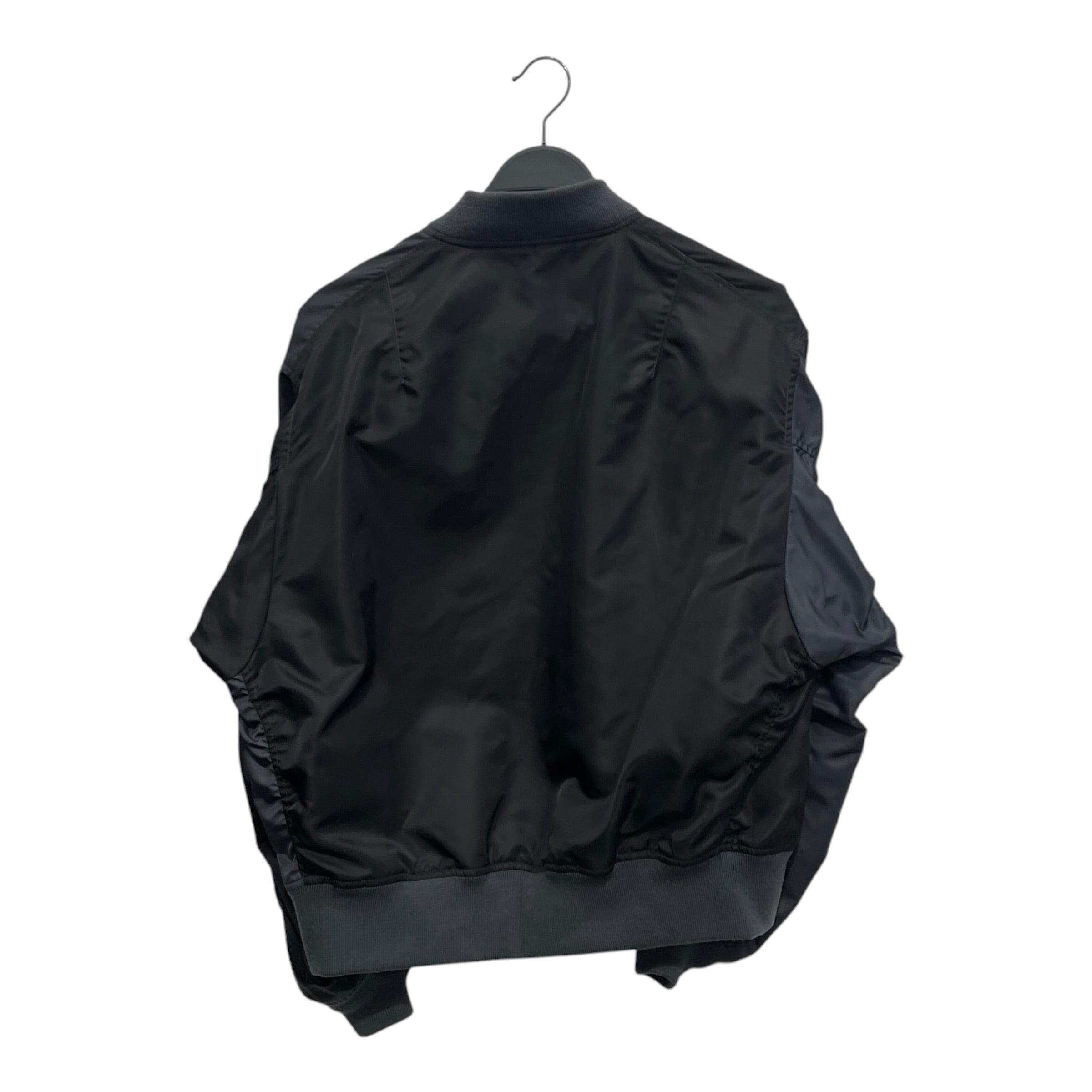 BEAMS/Flight Jkt/S/Nylon/BLK/TWO TONED BLACK BOMBER view 2