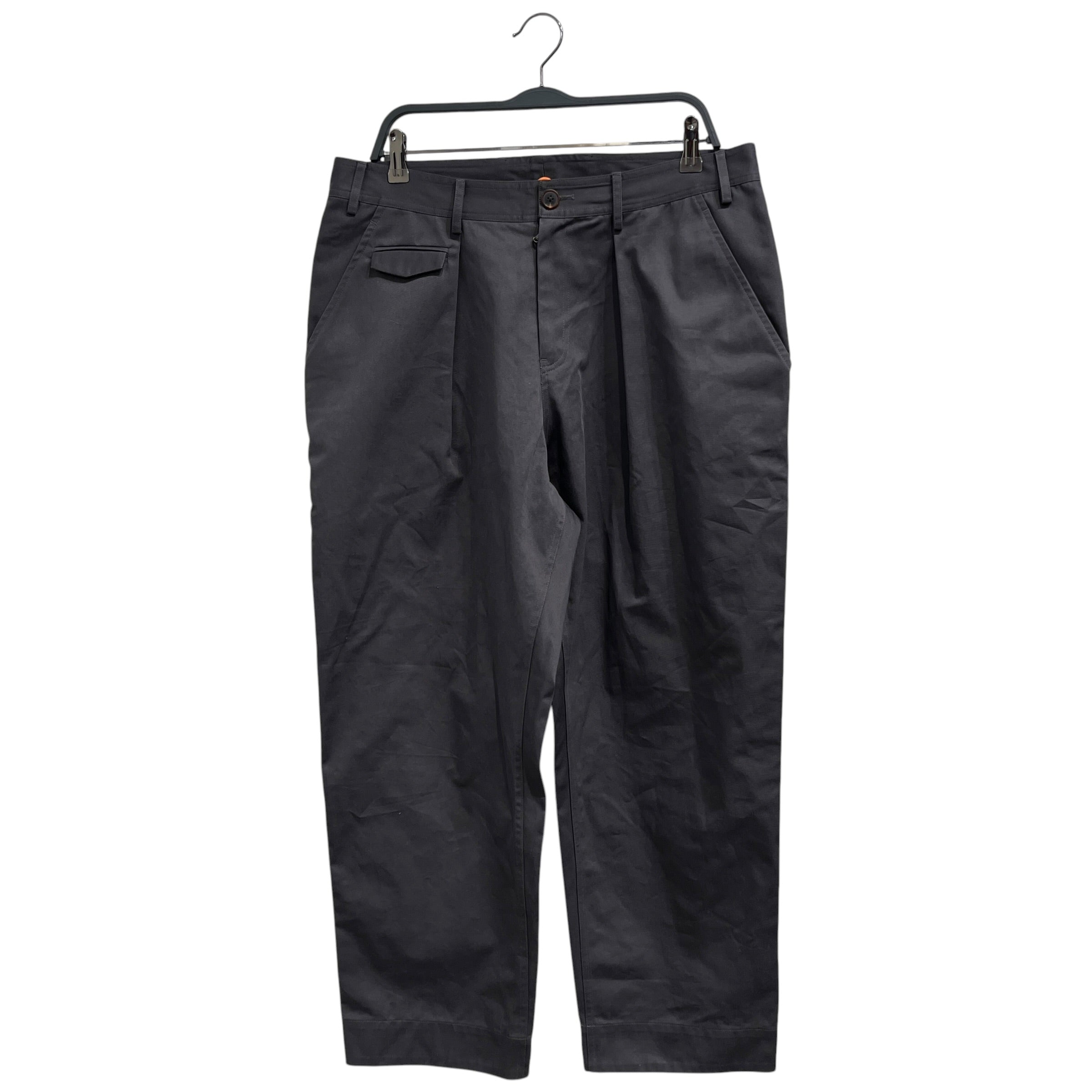 Bardo/Pants/3/Cotton/GRY/Button Fly/Orange Button On back view 1