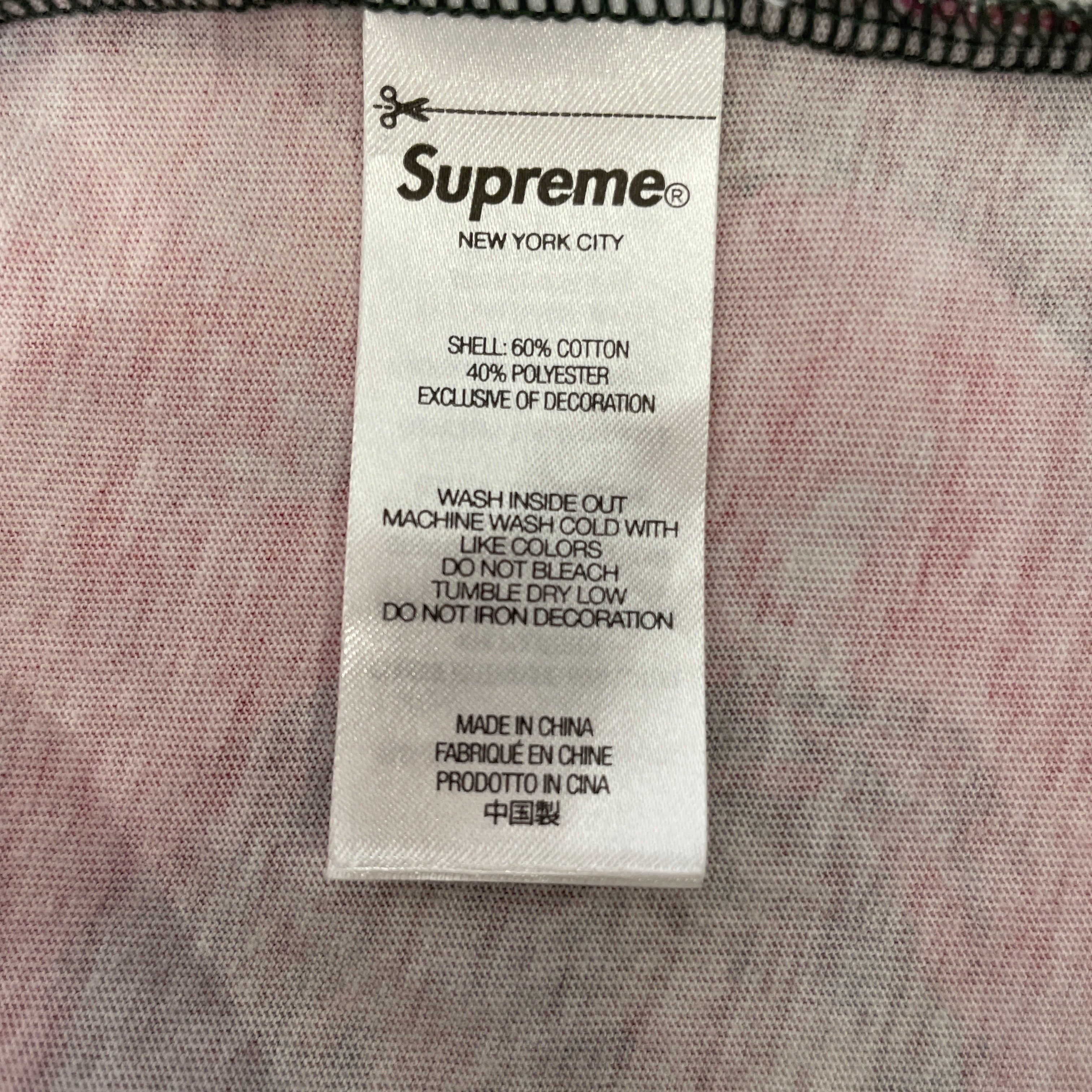 Supreme/LS T-Shirt/L/Cotton/MLT/All Over Print/PAINT SUPREME LOGO view 4