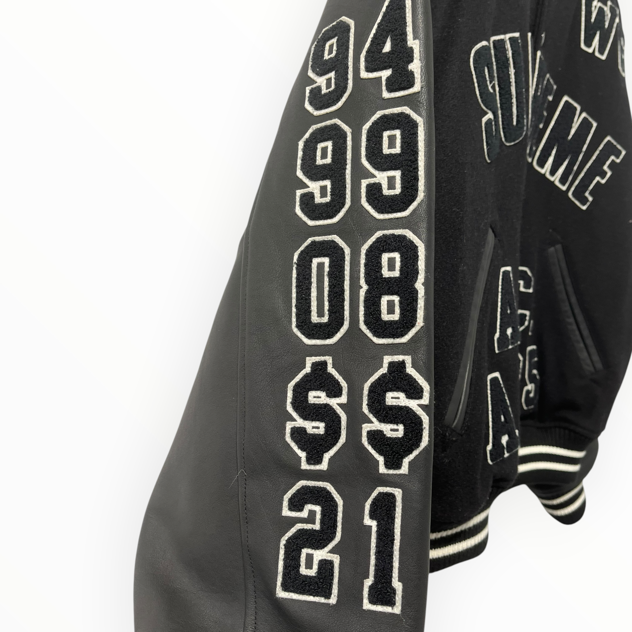 Supreme/Baseball Jkt/M/Cotton/BLK/NUMBERED VARSITY JCKT view 9