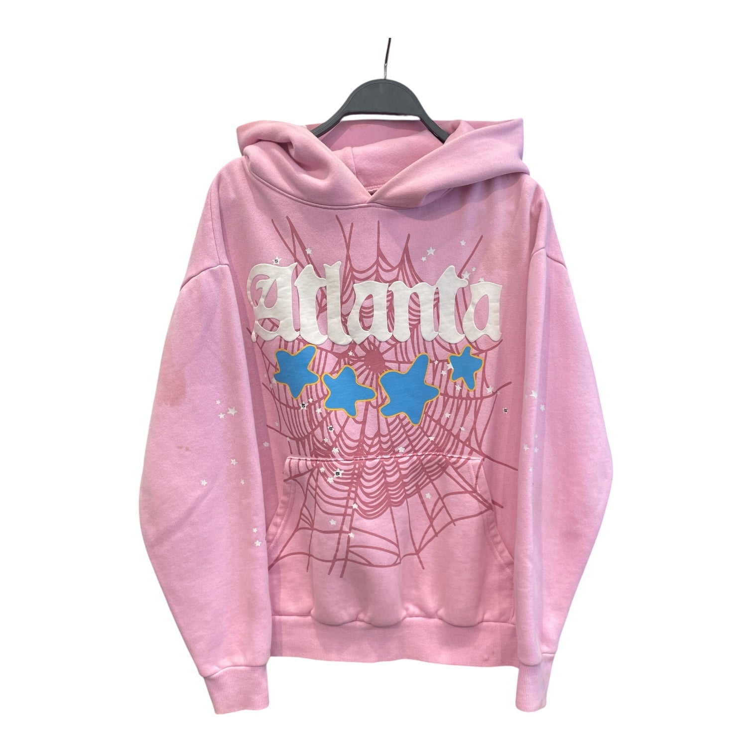 Sp5der/Hoodie/S/Graphic/Cotton/PNK/ATLANTA HOODIE view 1