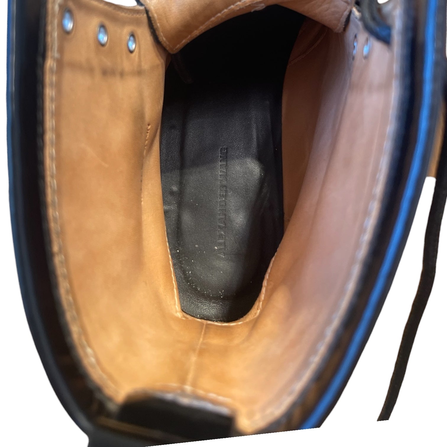 Alexander Wang/Ankle Boots/EU 38.5/Leather/BLK/lyndon military view 3