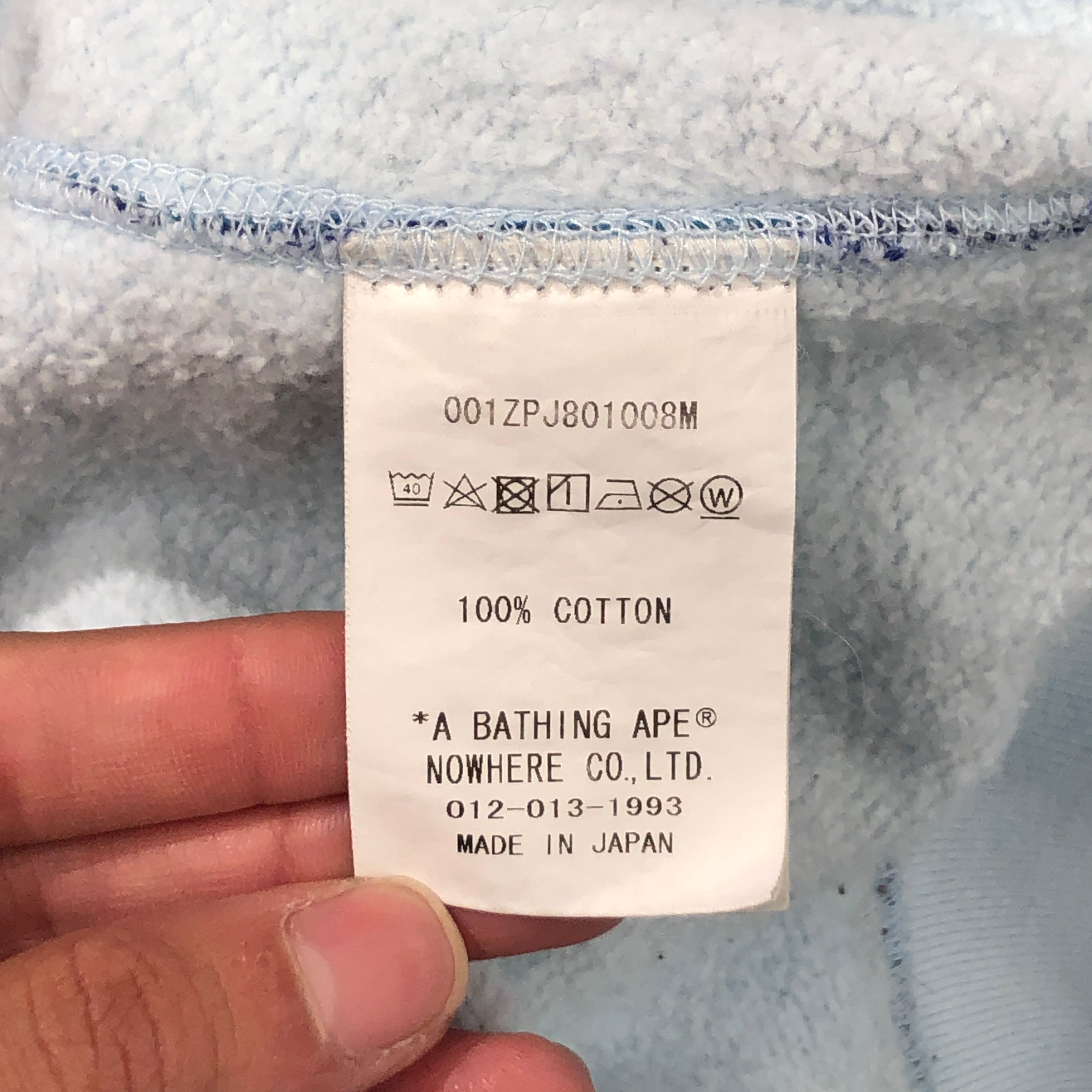 A BATHING APE/Heavy Cardigan/L/Camouflage/Cotton/BLU/ view 4