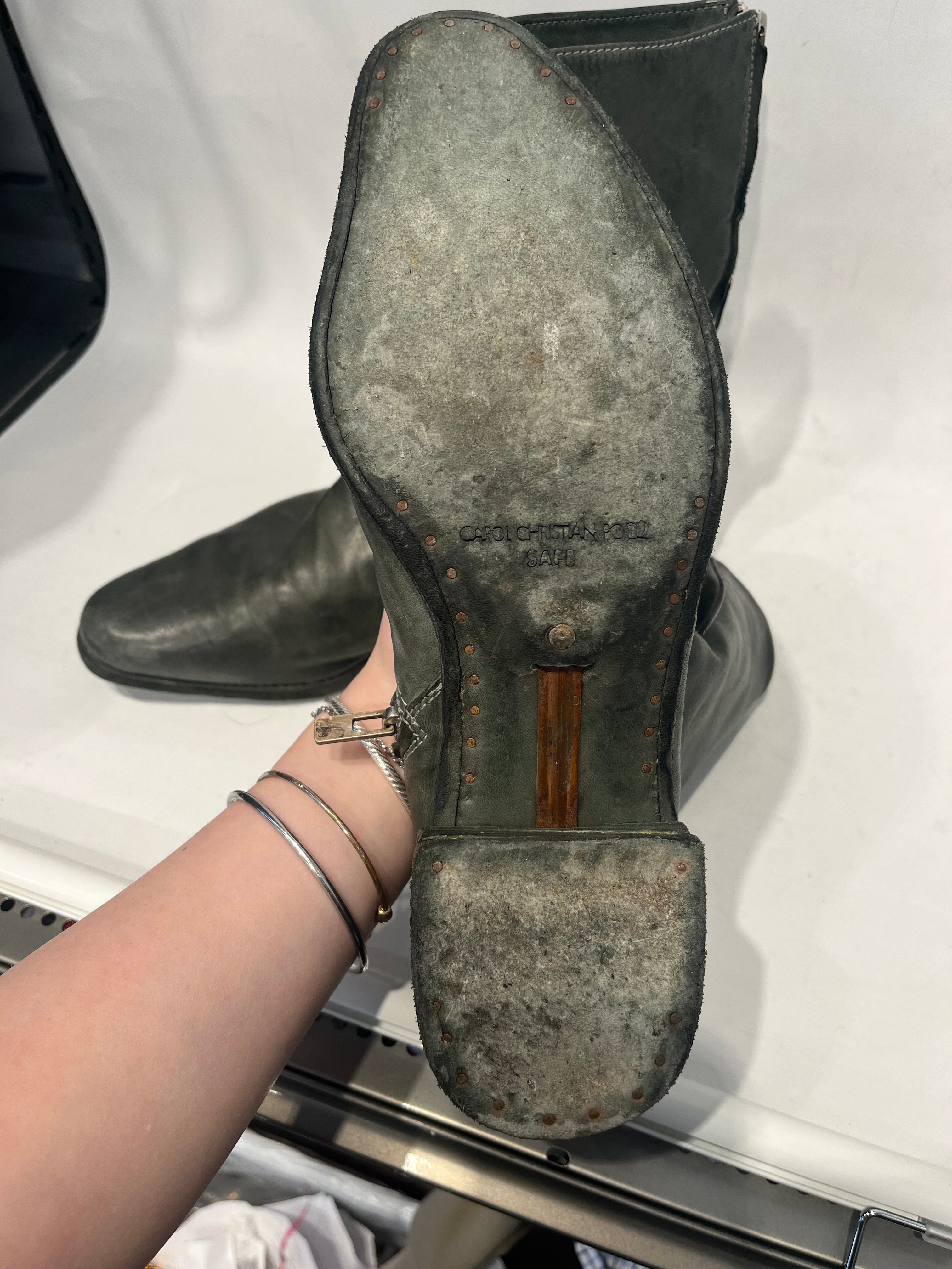 CAROL CHRISTIAN POELL/Shoes/US 12/Leather/KHK/ view 4