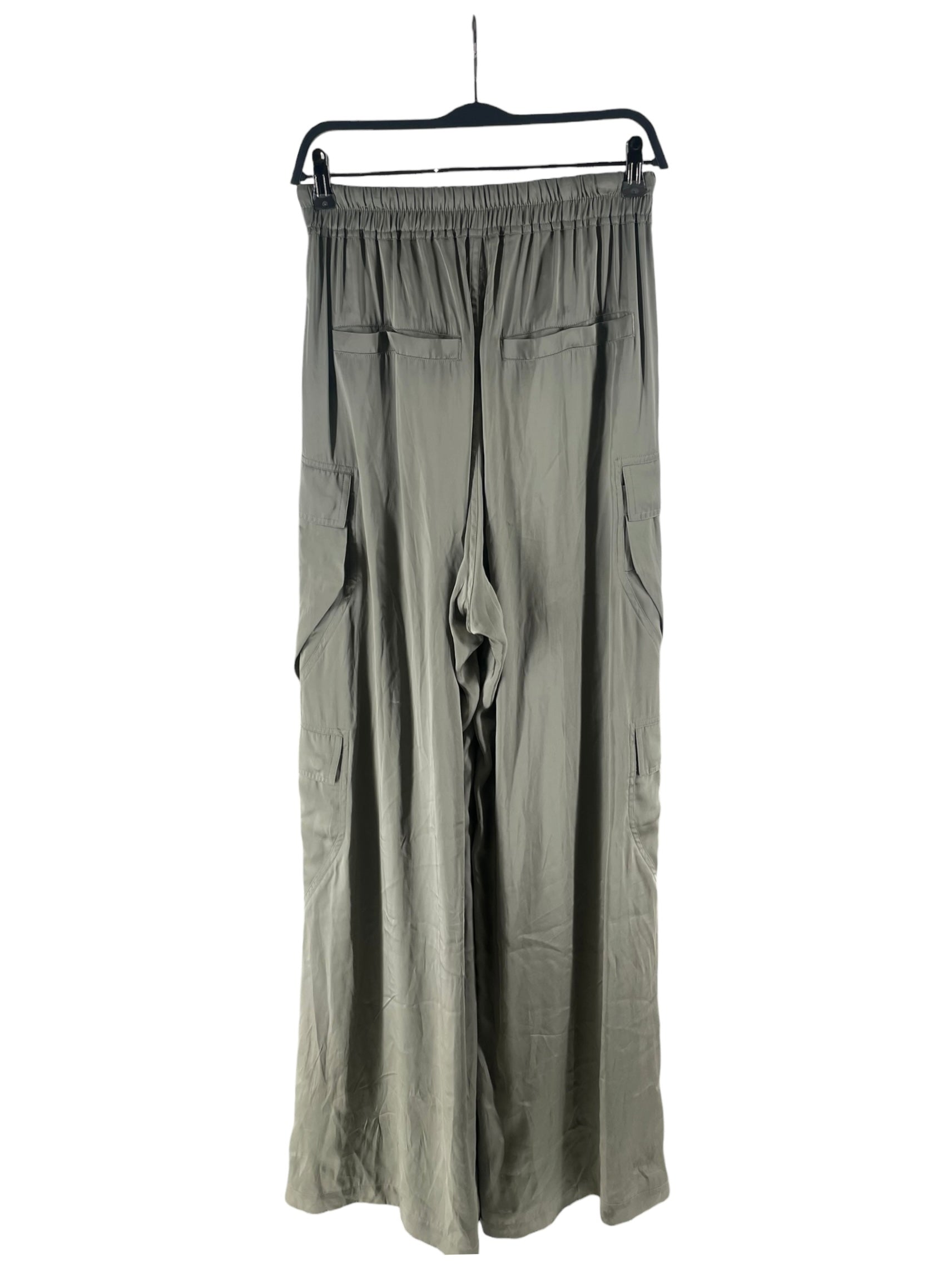 Rick Owens/Bottoms/4/GRN/RICK OWENS SATIN CARGOS SZ4 view 2