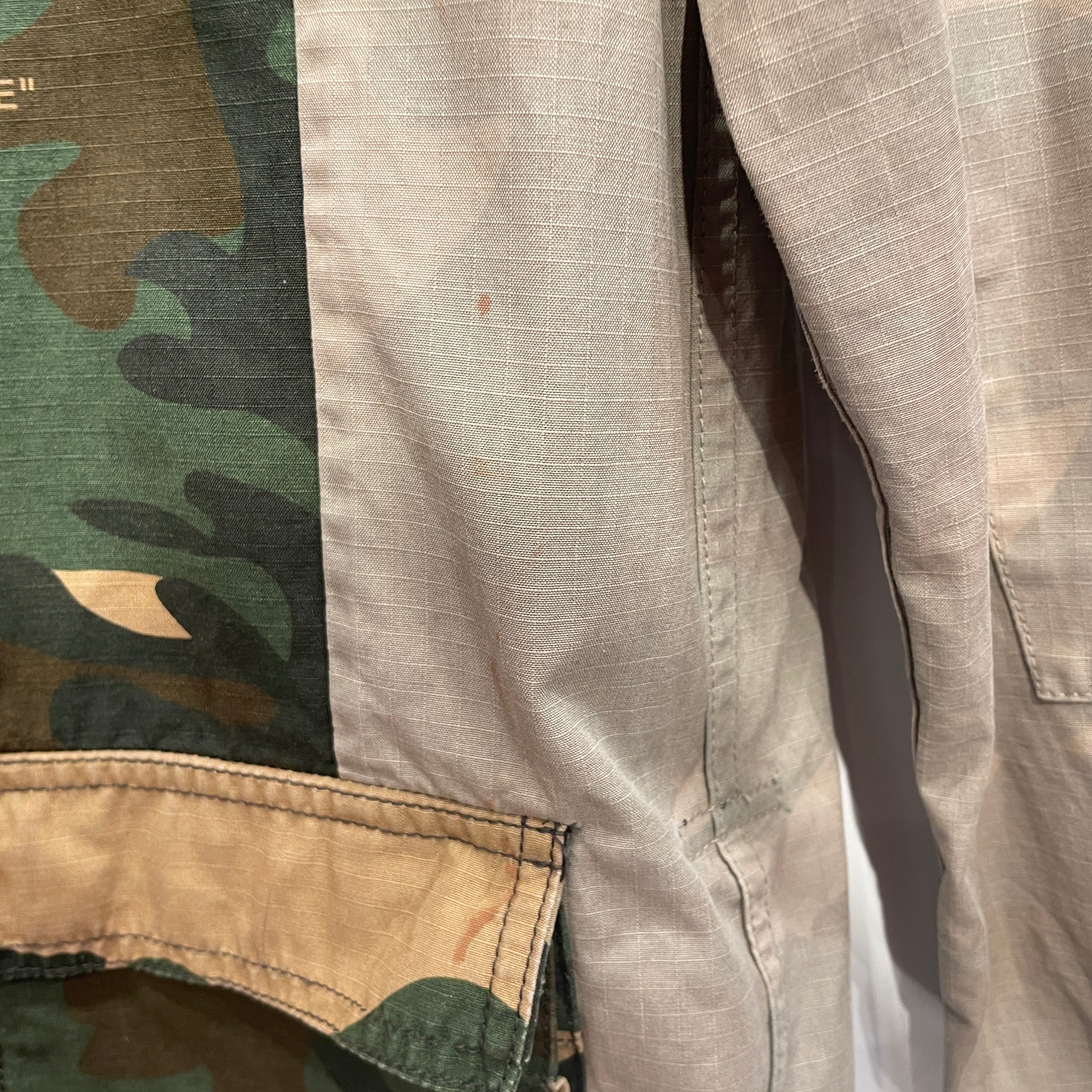 OFF-WHITE/LS Shirt/XS/Cotton/GRN/Camouflage/PATCH-WORK view 8