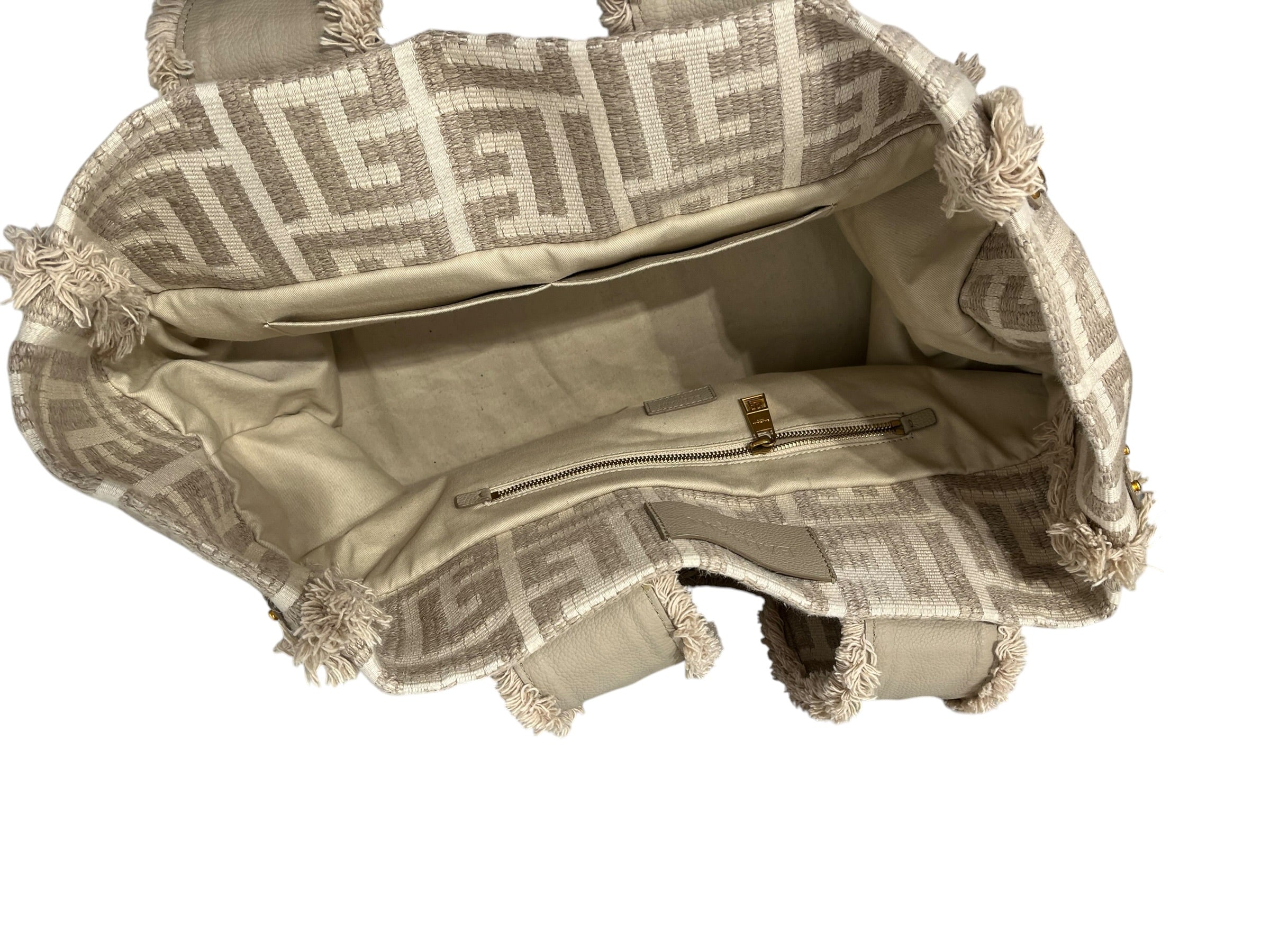 BALMAIN/Tote Bag/Monogram/Cotton/CRM/SAC BANDOULIERE BAG view 5