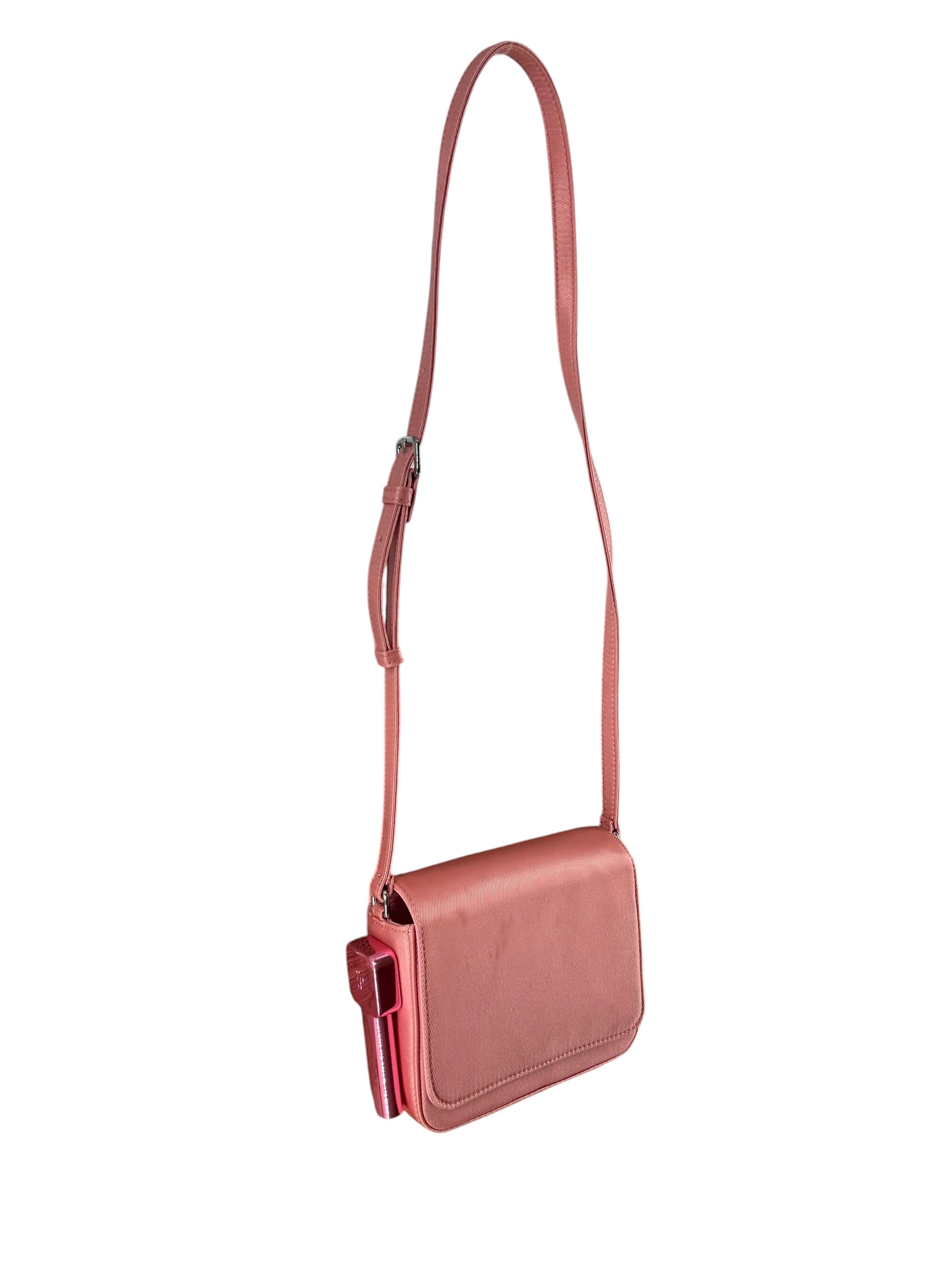 EDIE PARKER/Cross Body Bag/Cotton/PNK/LTHR LINING | SIDE LGHTR HLDR view 3
