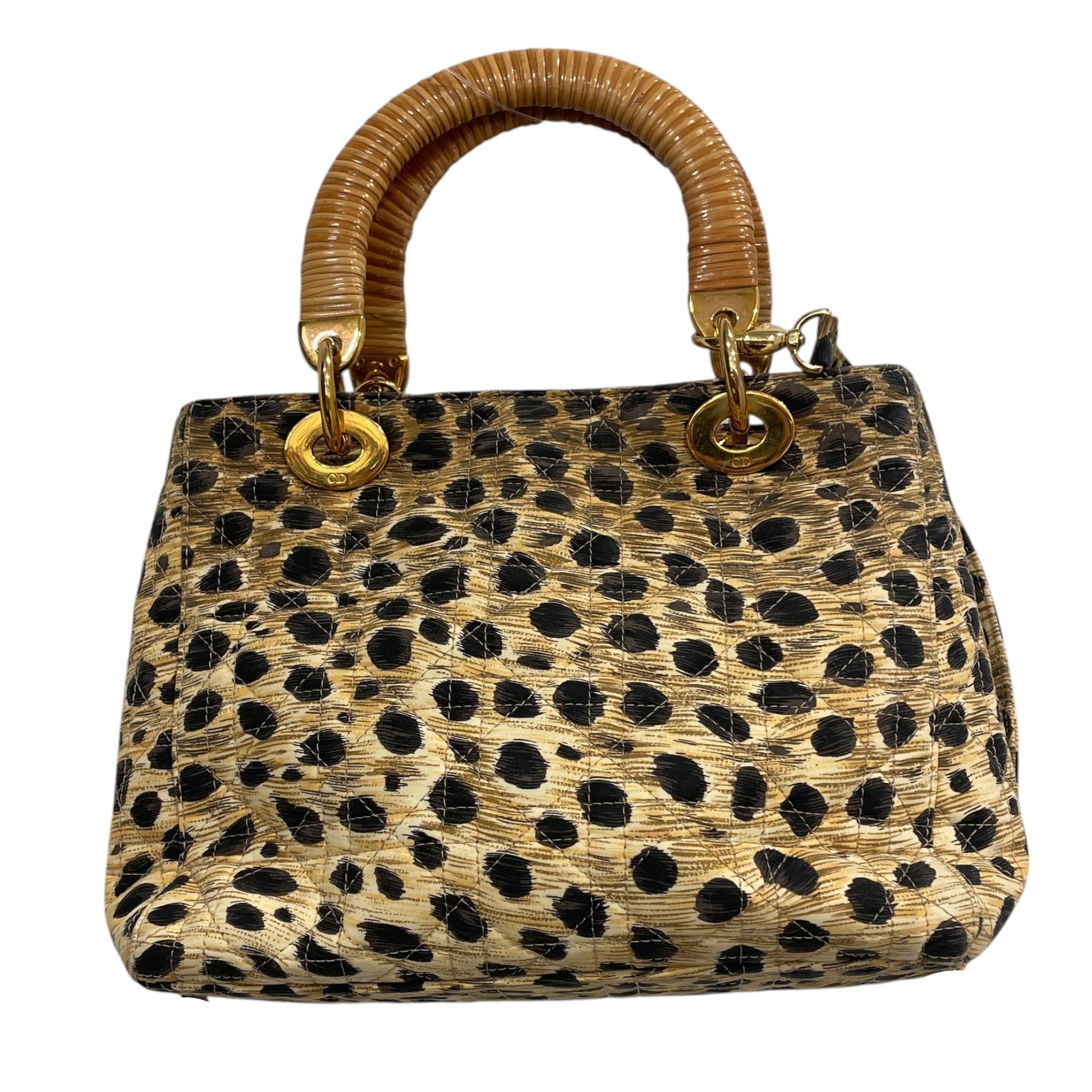 Christian Dior/Hand Bag/Leopard/Silk/BRW/lady dior y7ctb7m view 2