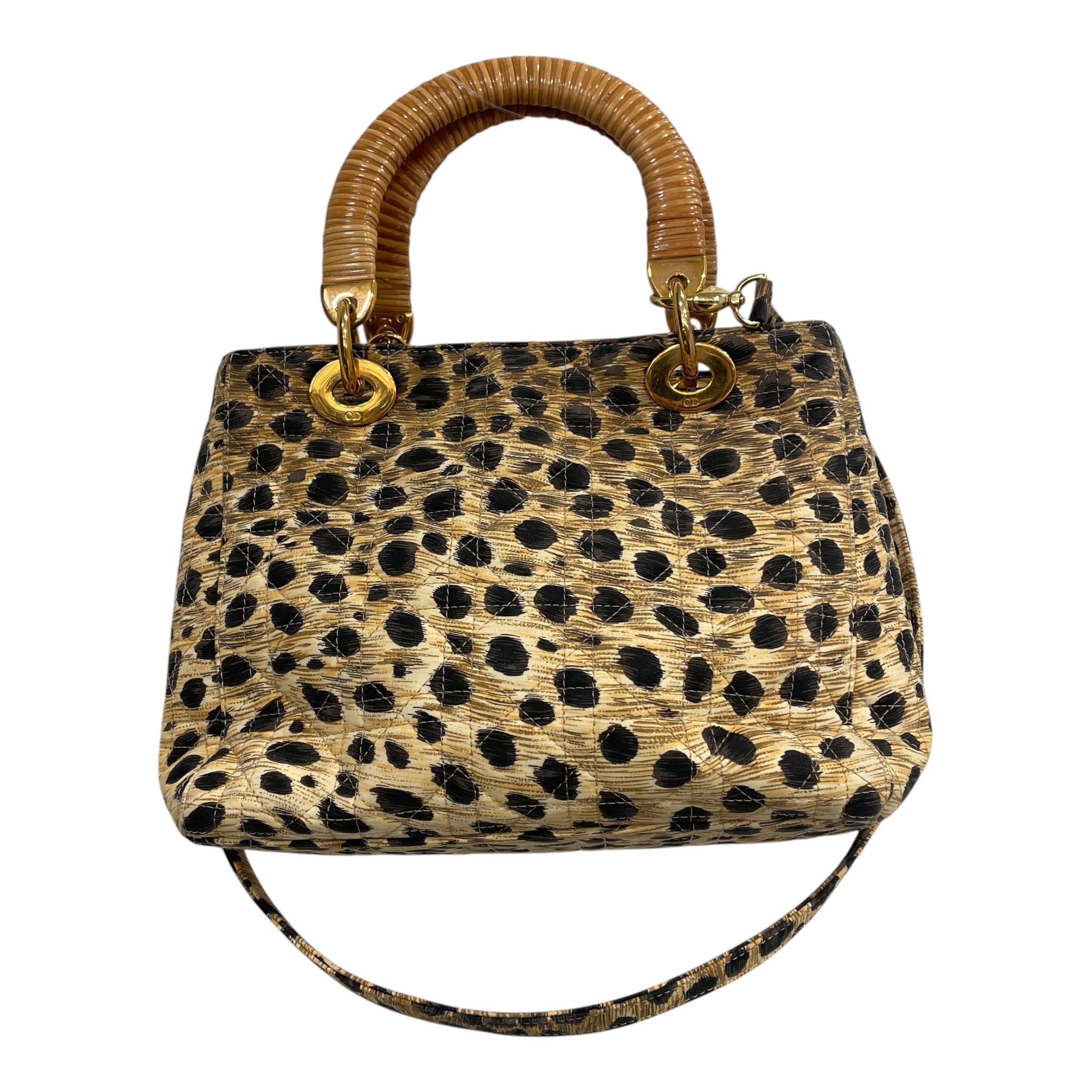 Christian Dior/Hand Bag/Leopard/Silk/BRW/lady dior y7ctb7m view 2