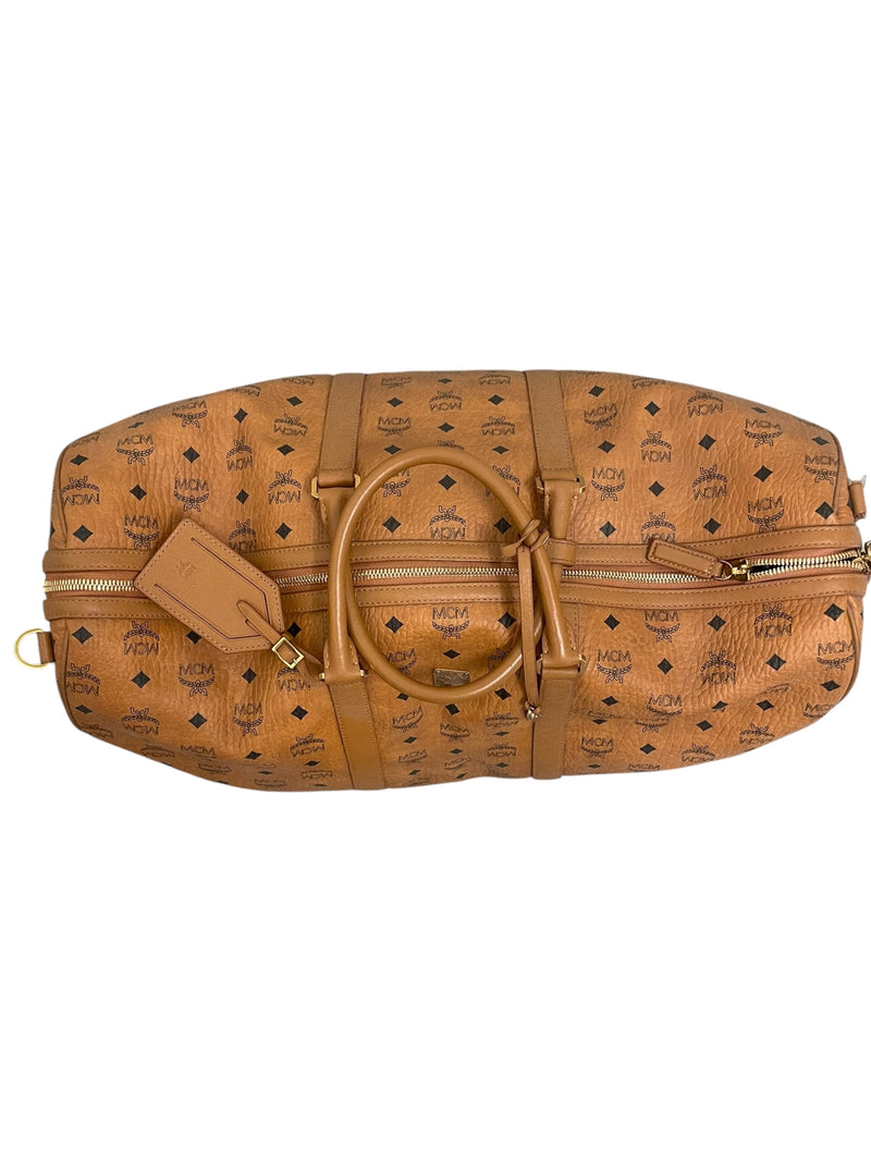 MCM/Boston Bag/XL/Monogram/Leather/CML/8010C