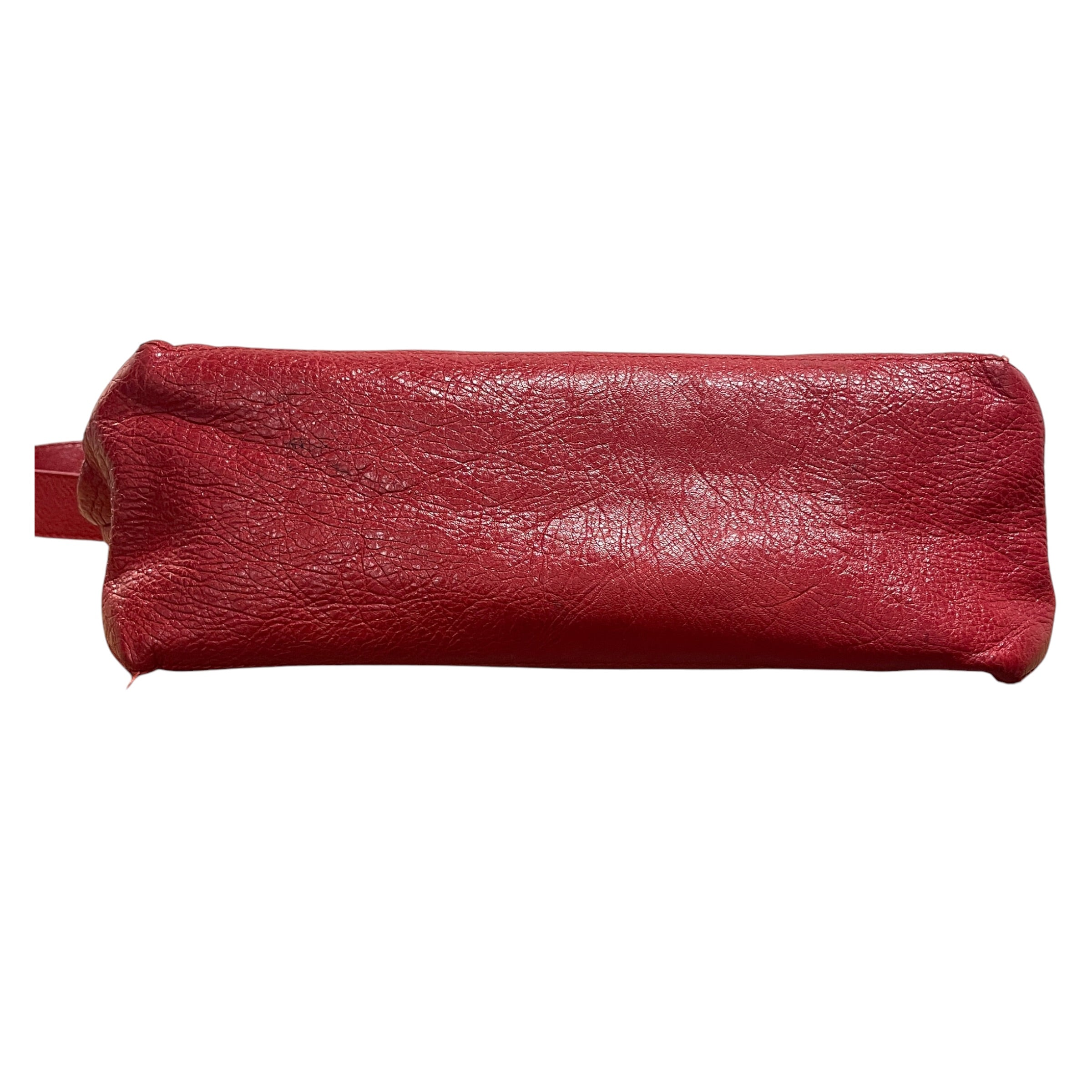 BALENCIAGA/Cross Body Bag/Leather/RED/MOTO MESSENGER/ SLV HARDWARE view 3
