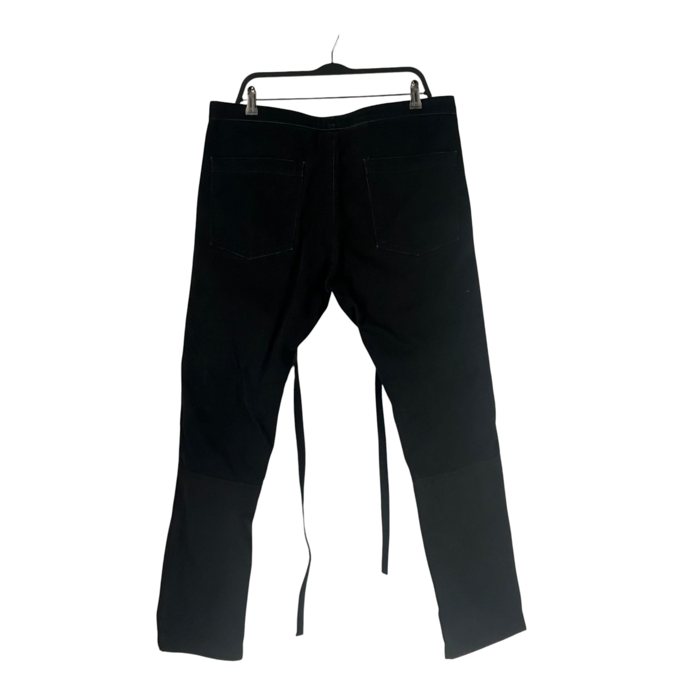 FEAR OF GOD/Straight Pants/L/Cotton/BLK/double knee view 2