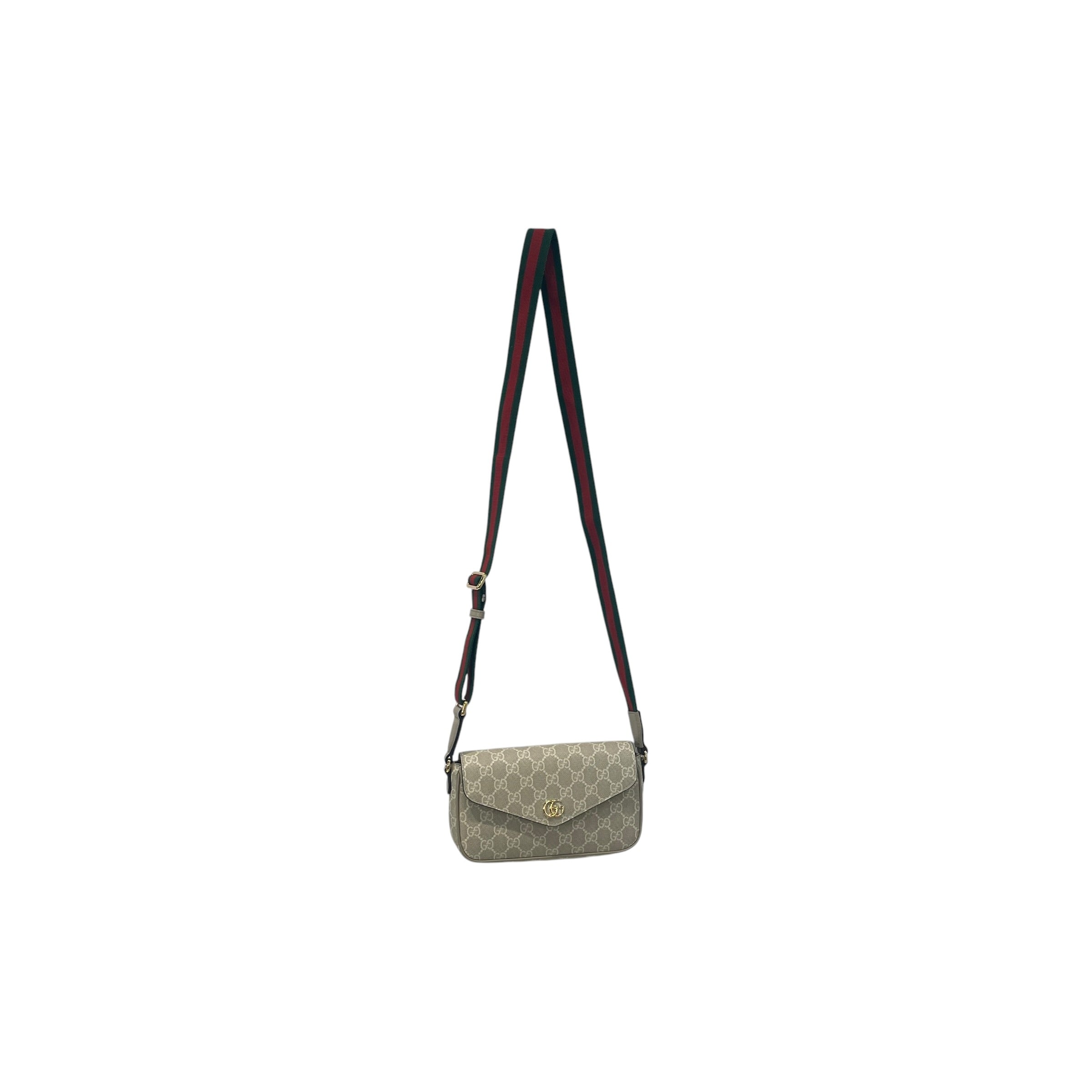 GUCCI/Cross Body Bag/Monogram/Leather/CRM/ophidia pochette beige/oatmeal view 1