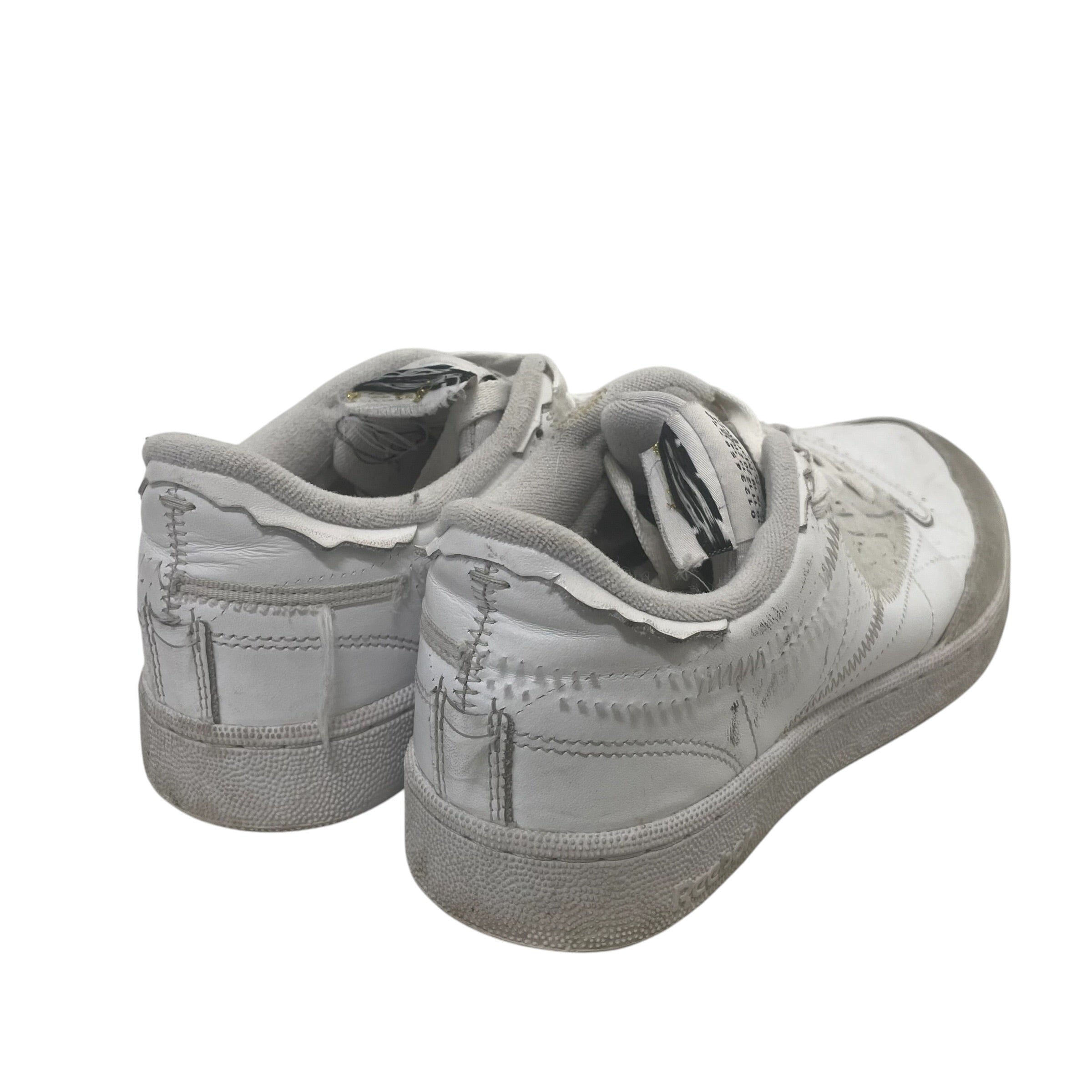 Reebok/Maison Margiela/Low-Sneakers/US 8.5/Leather/WHT/MEMORY OF view 4