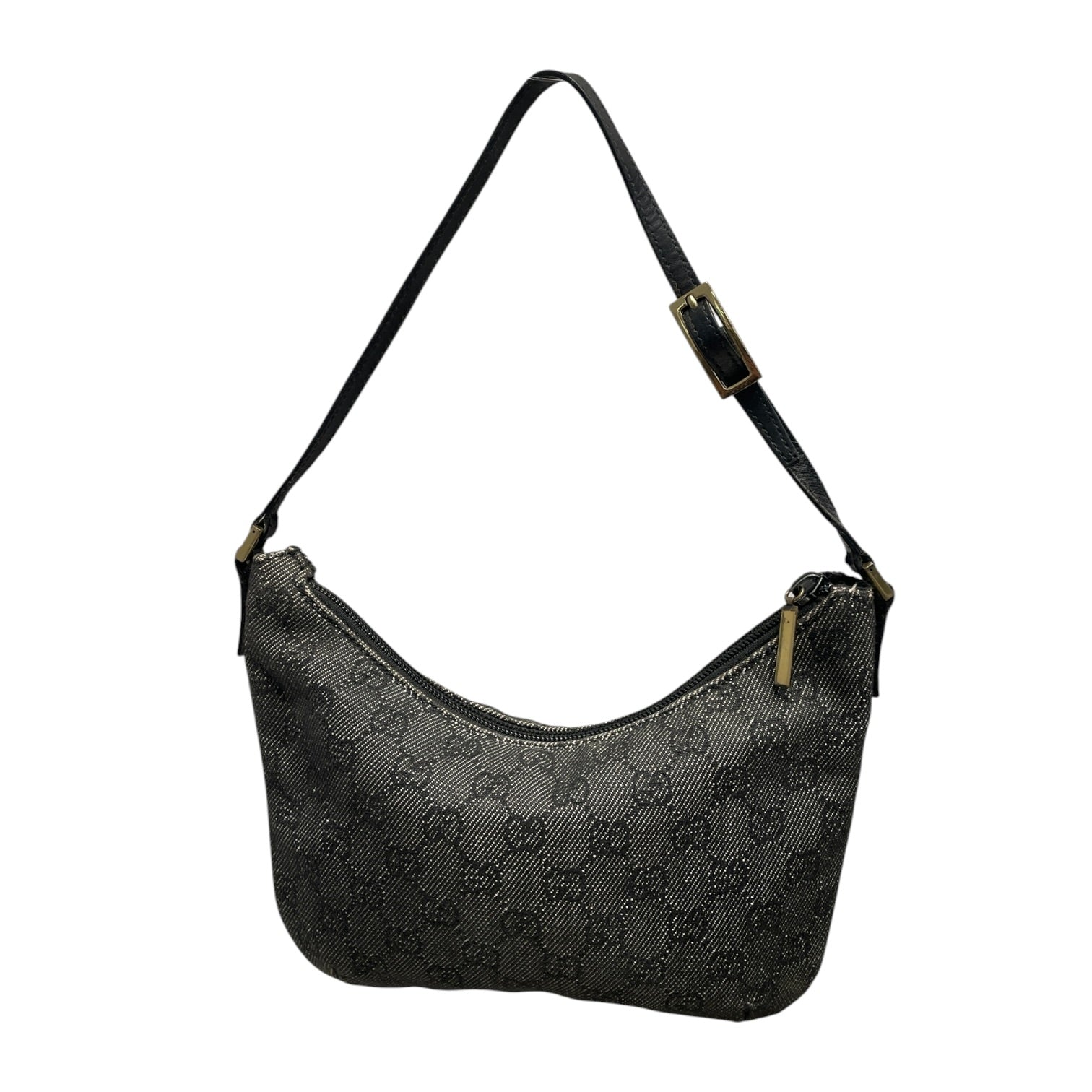 GUCCI/Hand Bag/Monogram/BLK/VIntage shoulder bag view 2