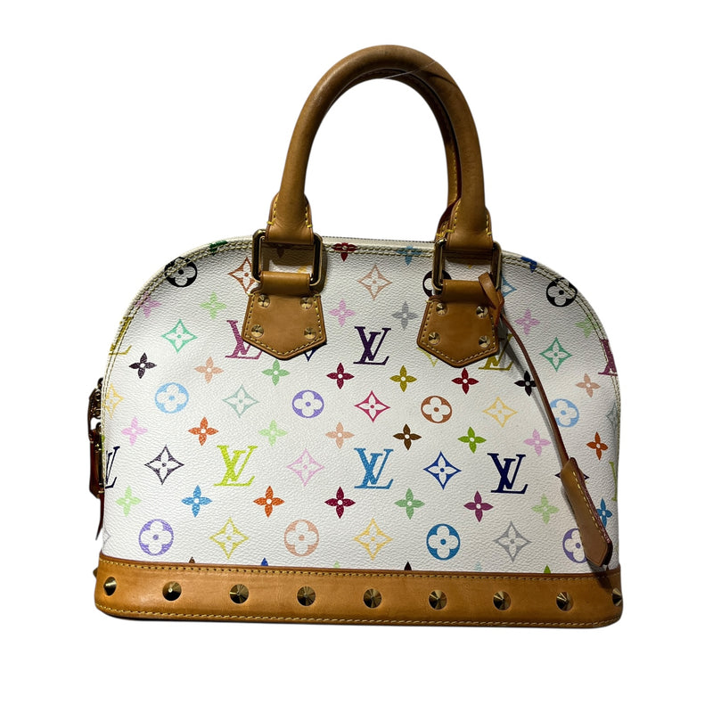 LOUIS VUITTON/Hand Bag/Monogram/Leather/WHT/ALMA MULTICOLOR NM