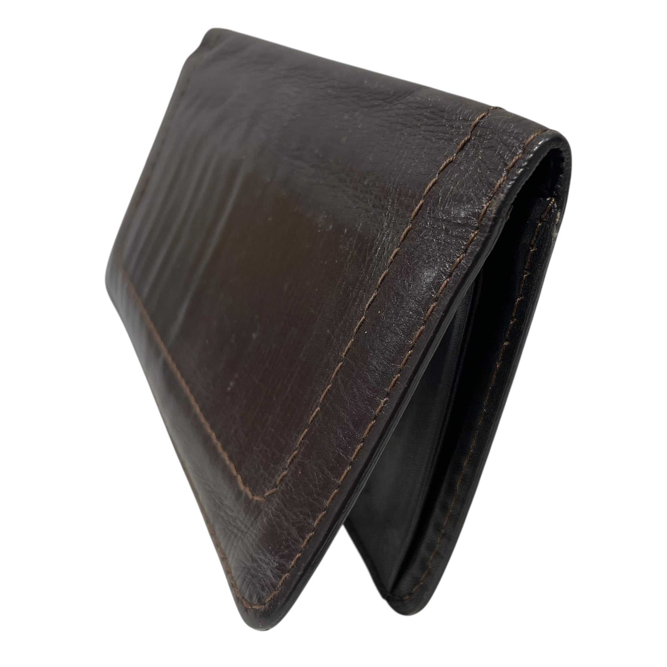 LOUIS VUITTON/Long Wallet/Leather/BRW/bill compartment view 2