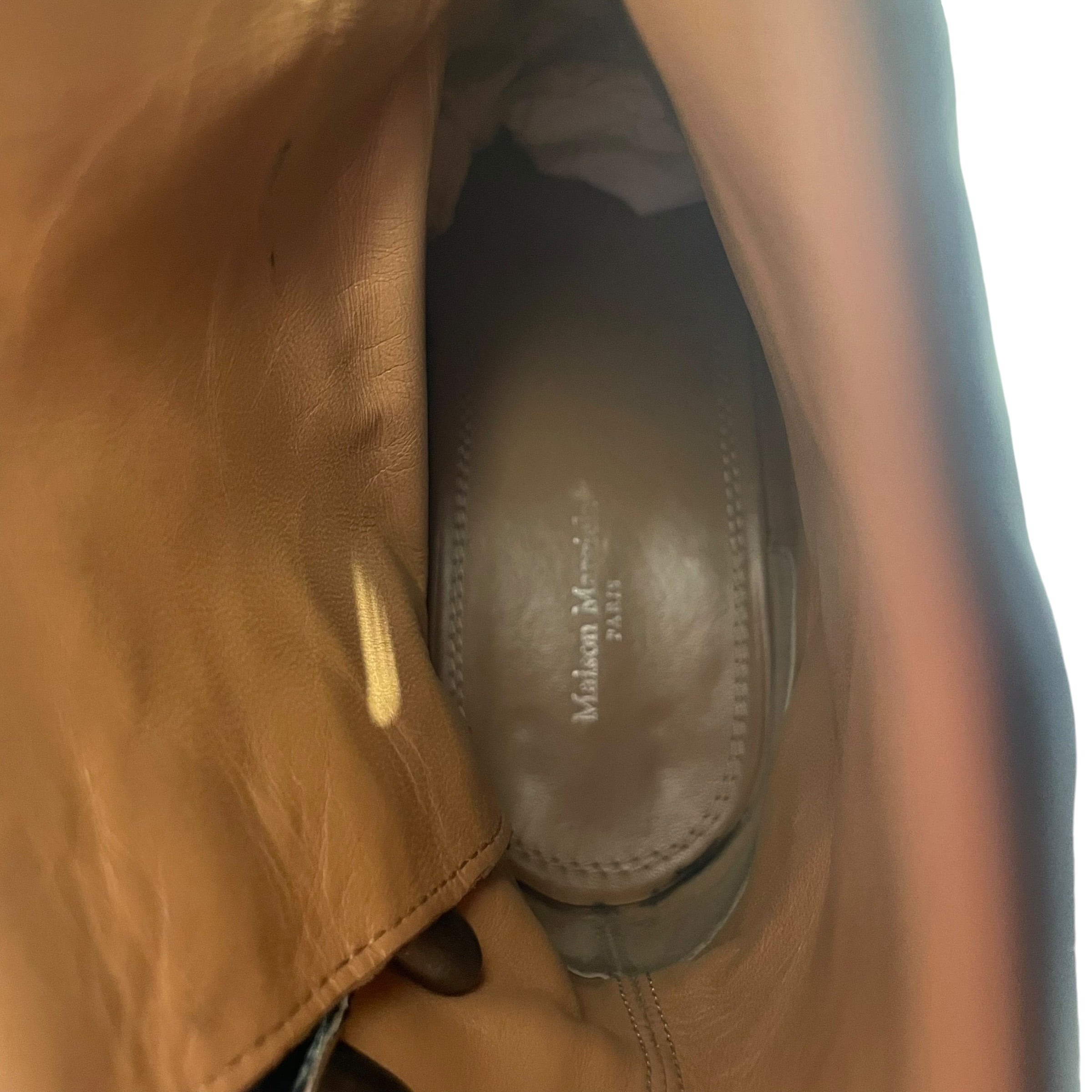 Maison Margiela/Boots/EU 42/Leather/BLK/paper effect split toe view 3